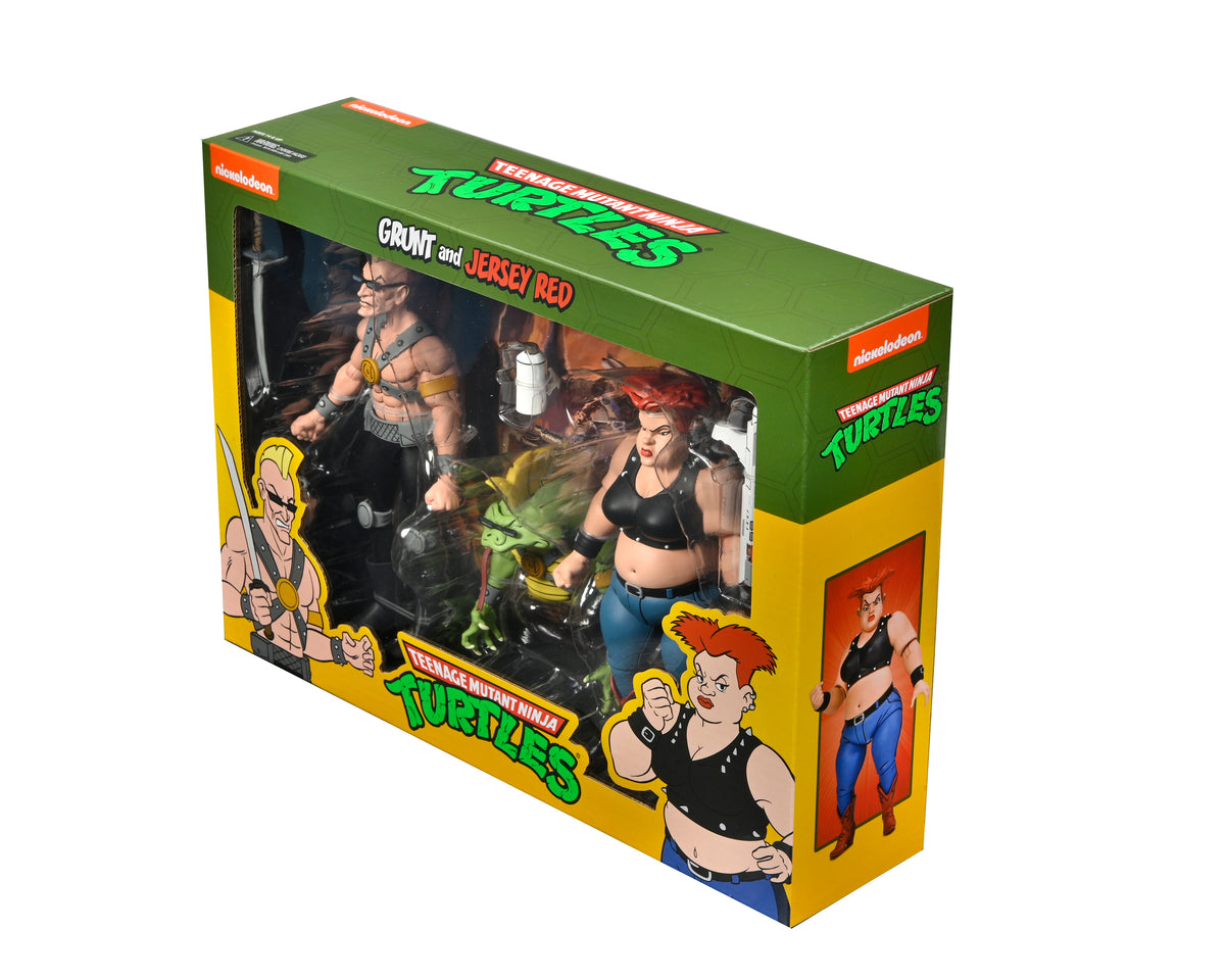 Teenage Mutant Ninja Turtles (Cartoon) - Jersey Red & Grunt 7" Scale Action Figures (2-Pack)