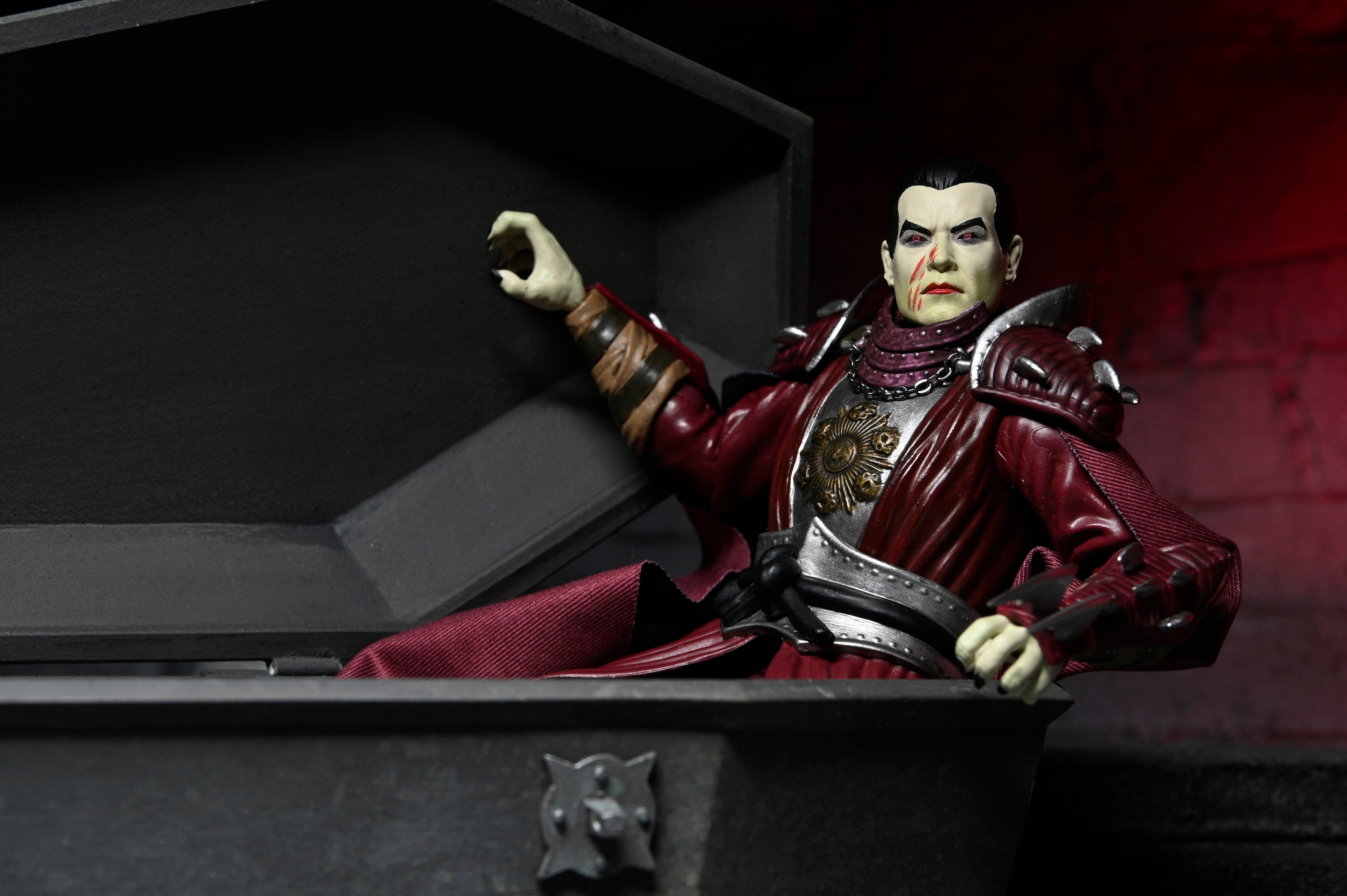 Universal Monsters x Teenage Mutant Ninja Turtles - Shredder as Dracula 7” Scale Action Figure on the NECA Store