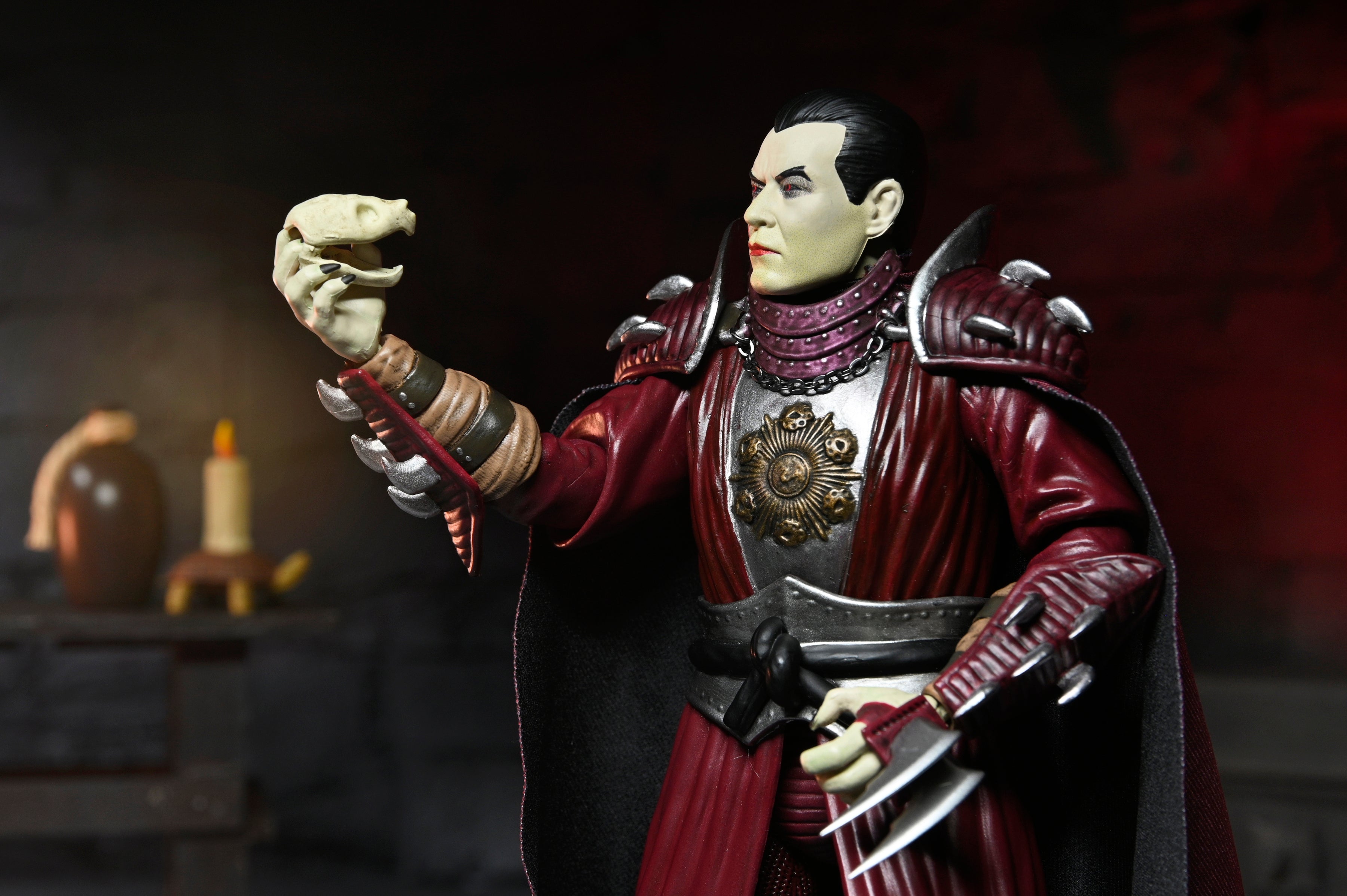 Universal Monsters x Teenage Mutant Ninja Turtles - Shredder as Dracula 7” Scale Action Figure on the NECA Store