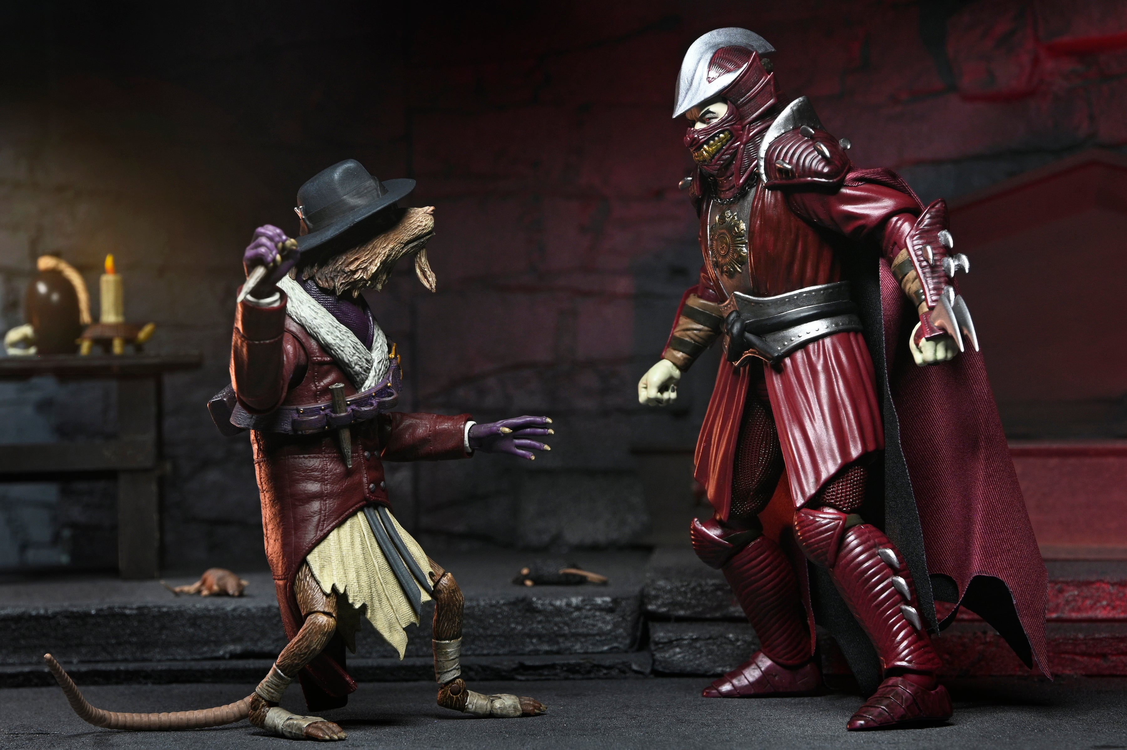 Universal Monsters x Teenage Mutant Ninja Turtles - Shredder as Dracula 7” Scale Action Figure on the NECA Store - Featuring Splinter as Van Helsing