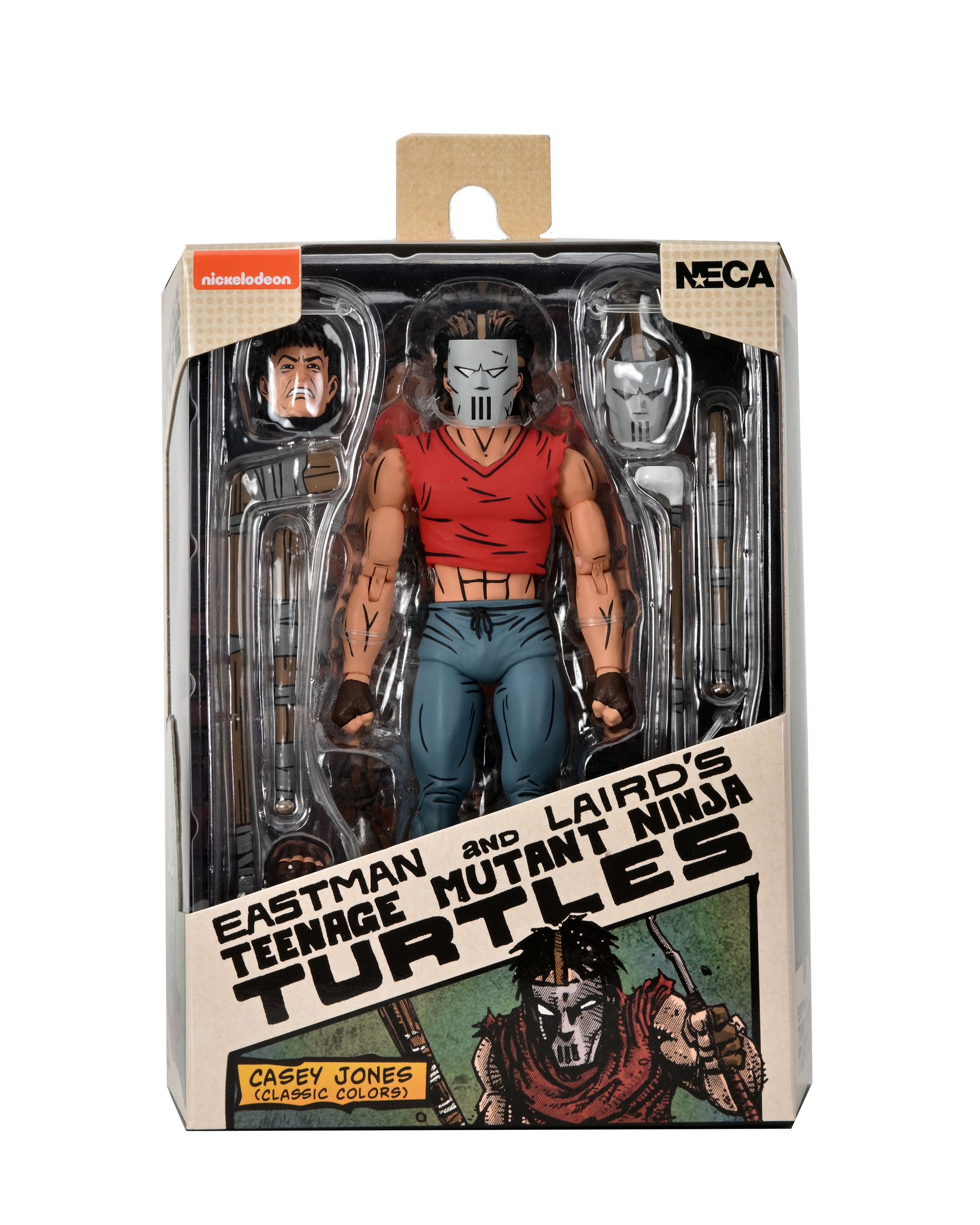 Teenage Mutant Ninja Turtles (Mirage Comics) Casey Jones in Red Shirt 7" Scale Action Figure - NECA