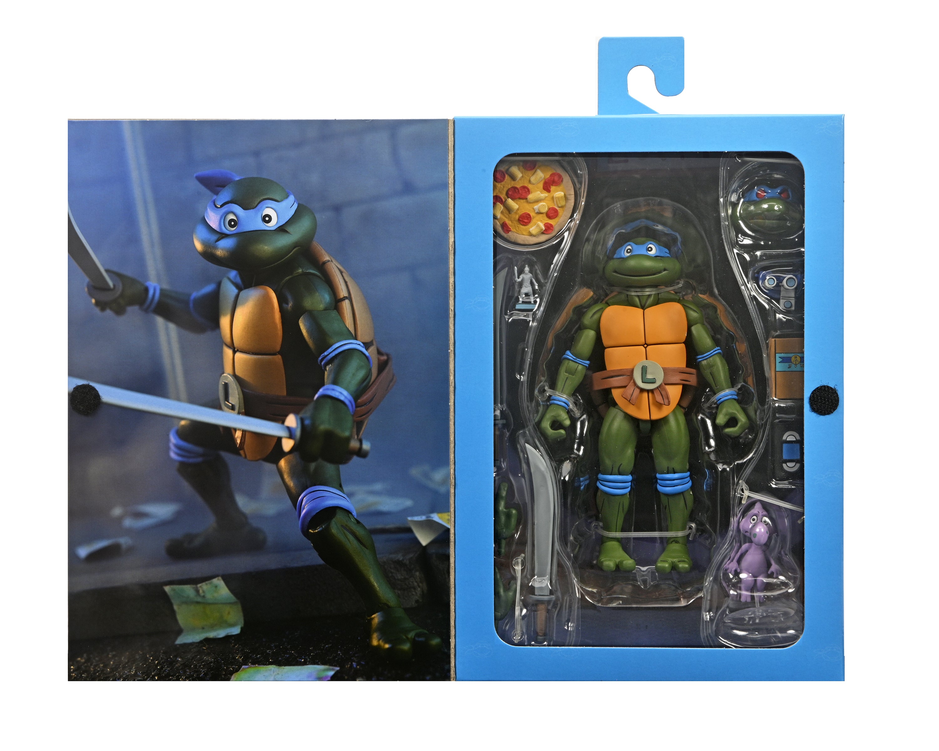 Teenage Mutant Ninja Turtles (Cartoon) - Ultimate Leonardo 7” Scale Action Figure (VHS)