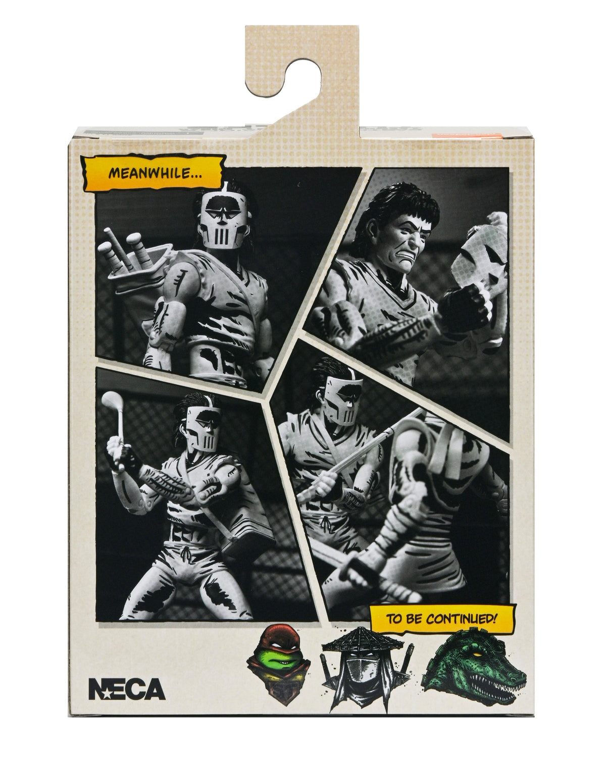 Teenage Mutant Ninja Turtles (Mirage Comics) - Black & White Casey Jones 7” Scale Action Figure - NECA