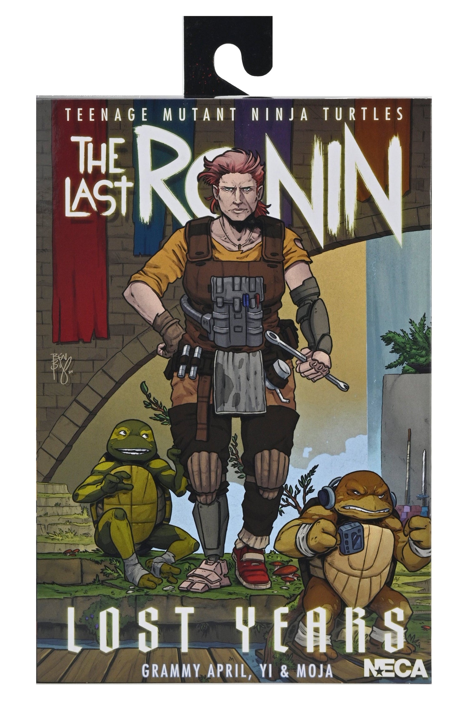 Teenage Mutant Ninja Turtles (The Last Ronin - The Lost Years) - Grammy April with Baby Yi & Moja 7” Scale Action Figures - NECA