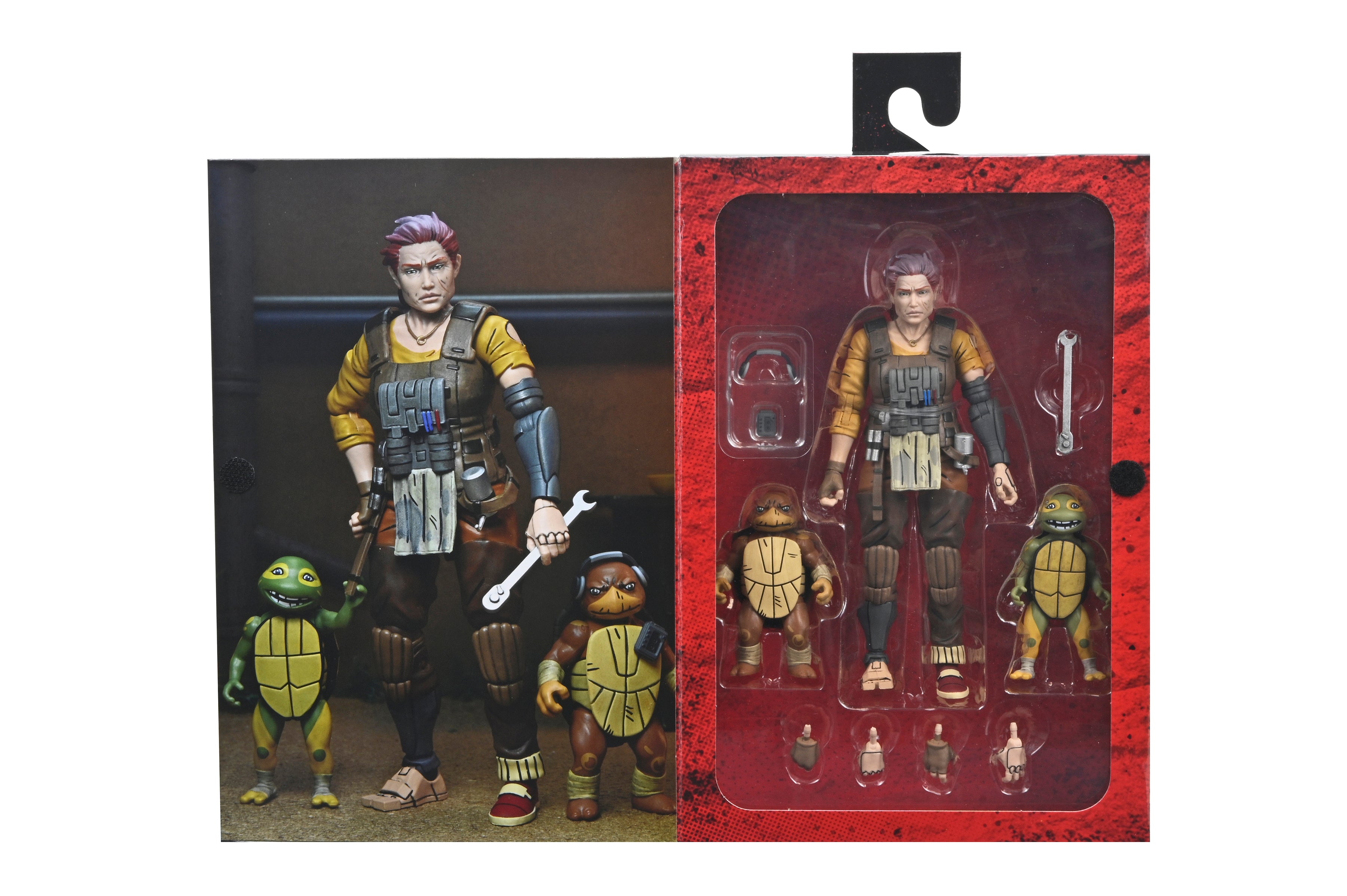 Teenage Mutant Ninja Turtles (The Last Ronin - The Lost Years) - Grammy April with Baby Yi & Moja 7” Scale Action Figures - NECA