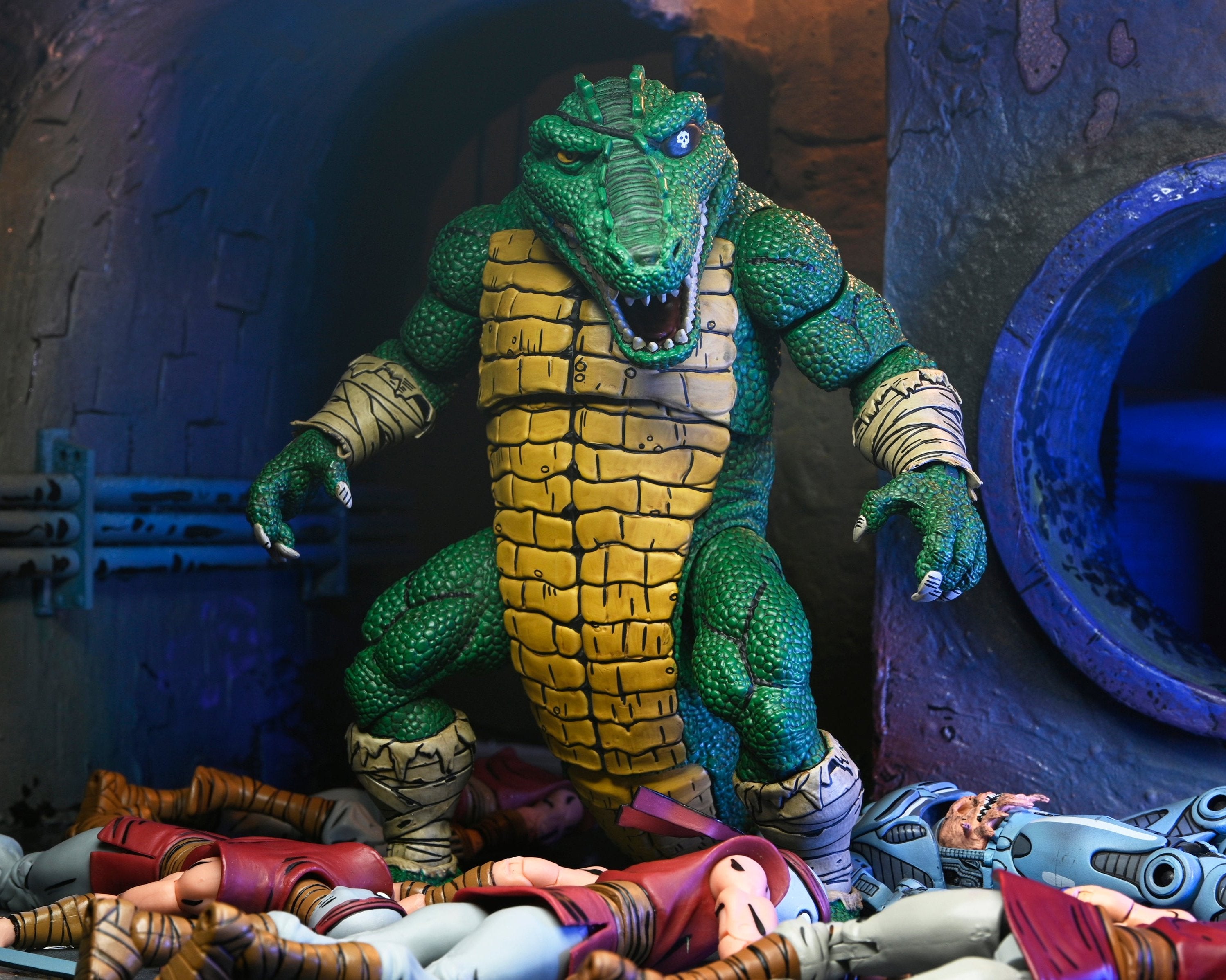 Teenage Mutant Ninja Turtles (Mirage Comics) - Leatherhead Deluxe 7" Scale Action Figure - NECA