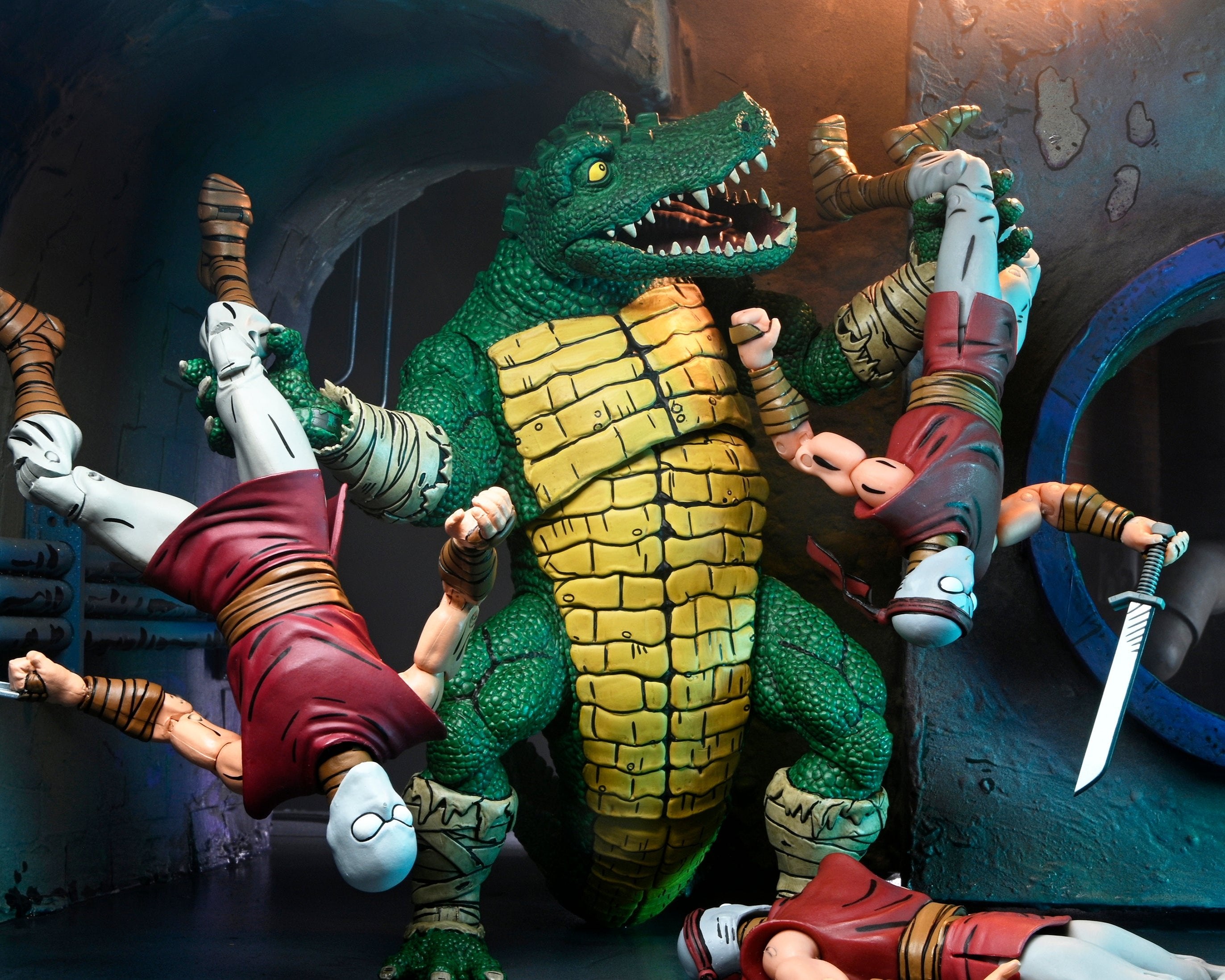 Teenage Mutant Ninja Turtles (Mirage Comics) - Leatherhead Deluxe 7" Scale Action Figure - NECA