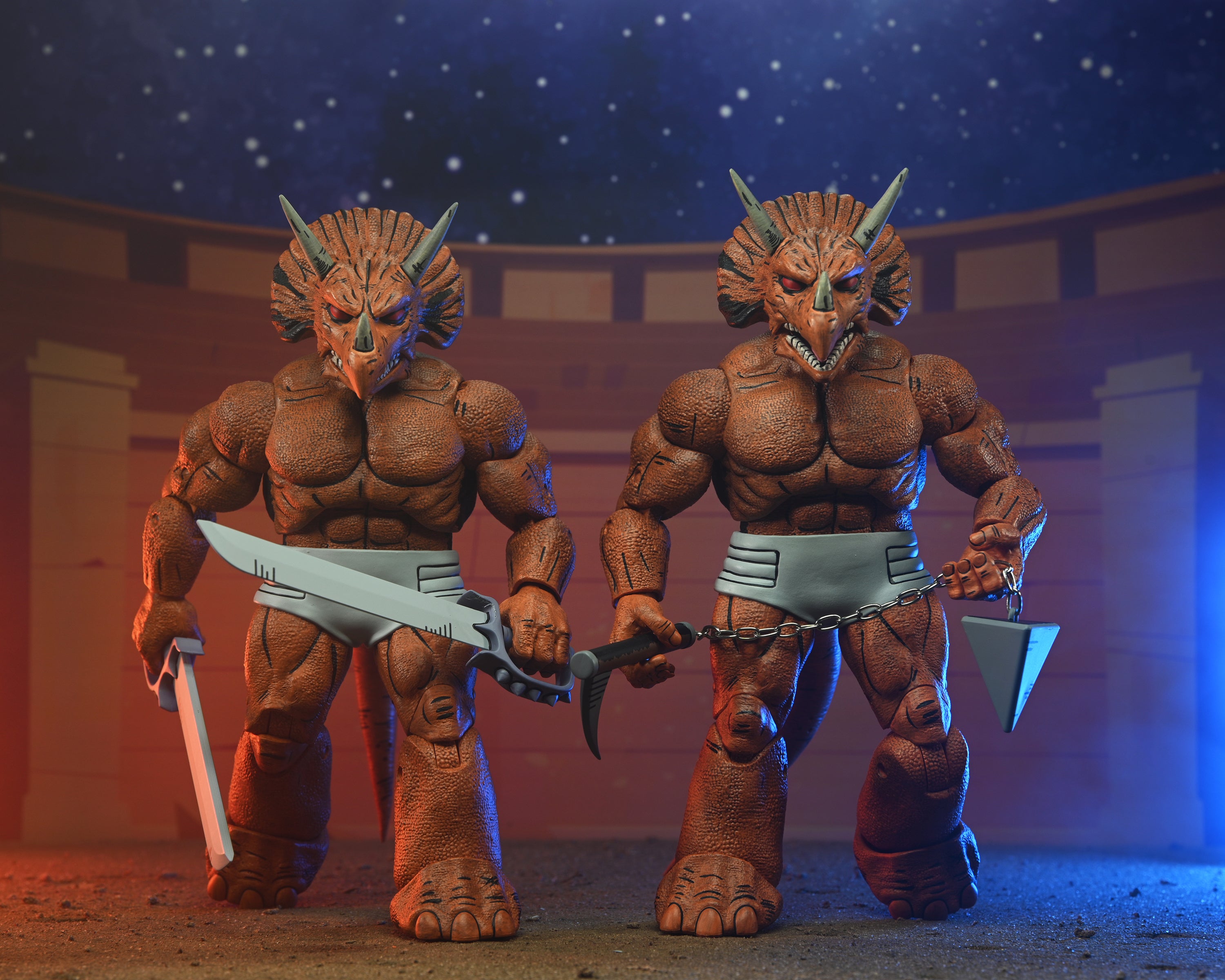 Teenage Mutant Ninja Turtles (Mirage Comics) - Triceraton Gladiator 7" Scale Action Figure - NECA