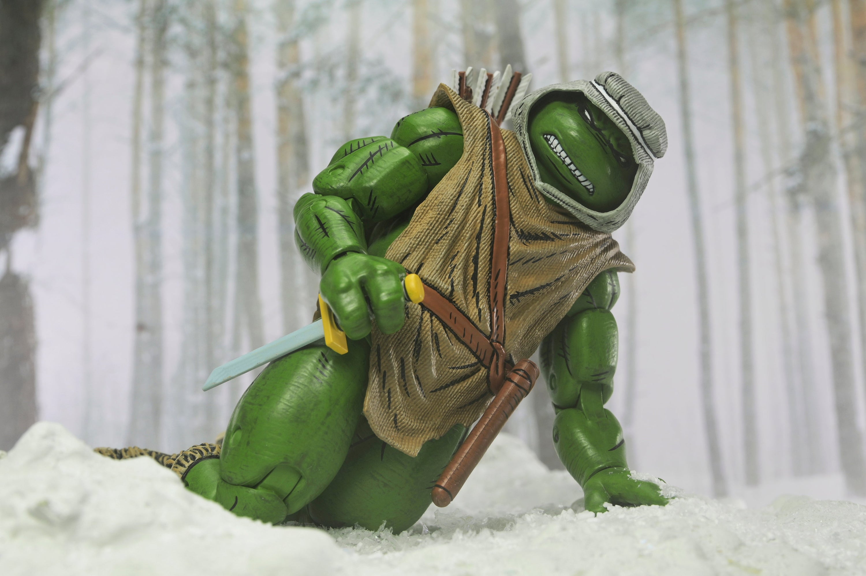 Teenage Mutant Ninja Turtles (Mirage Comics) - Hunter Leonardo 7" Scale Action Figure - NECA