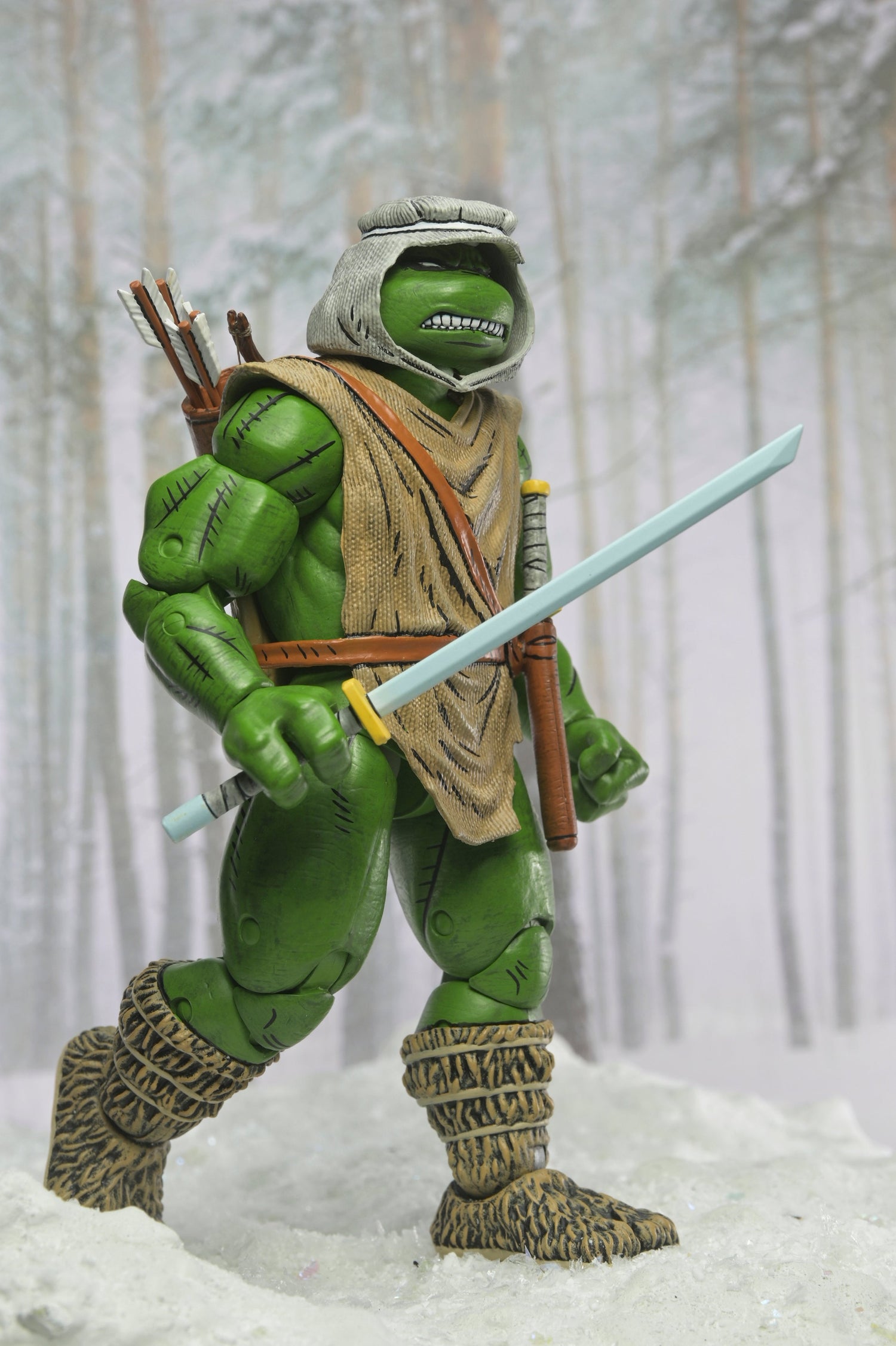 Teenage Mutant Ninja Turtles (Mirage Comics) - Hunter Leonardo 7" Scale Action Figure - NECA