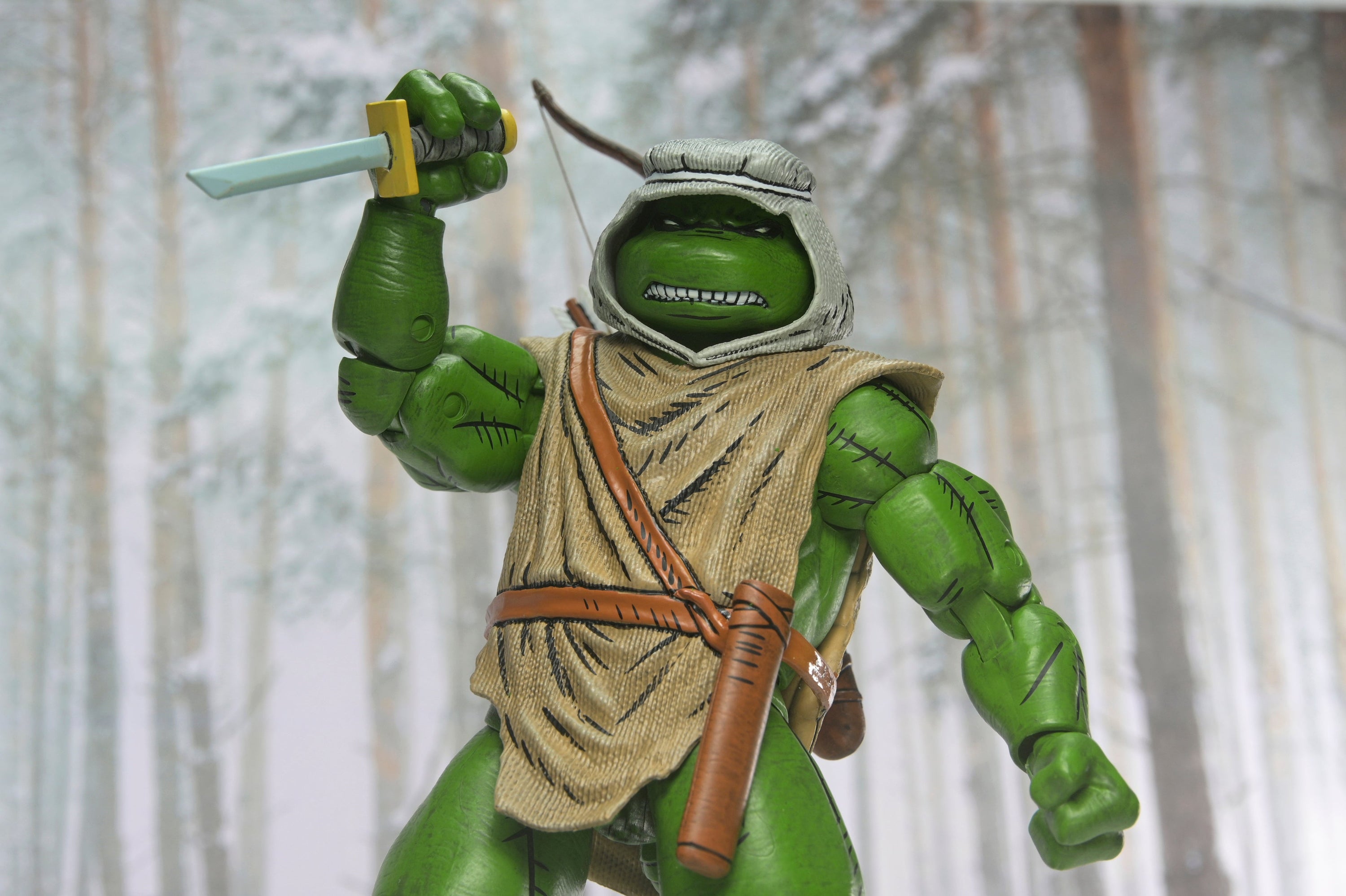 Teenage Mutant Ninja Turtles (Mirage Comics) - Hunter Leonardo 7" Scale Action Figure - NECA