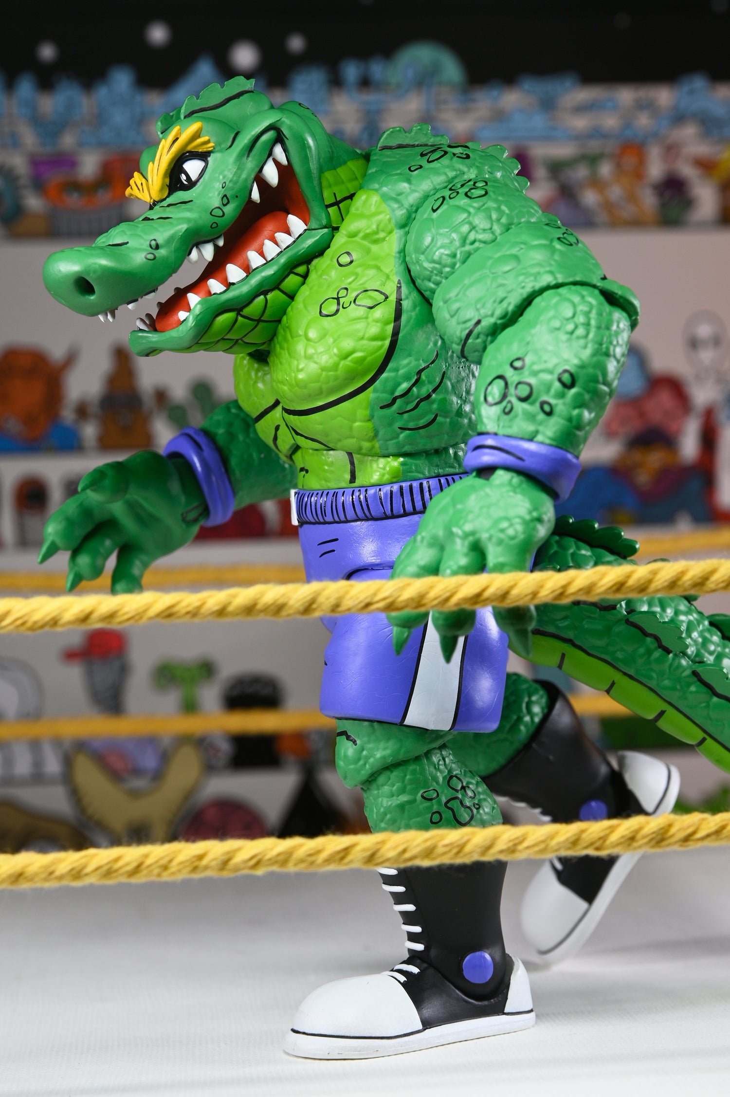 Teenage Mutant Ninja Turtles (Archie Comics) - Stump Wrestling Leatherhead 7” Scale Action Figure - NECA