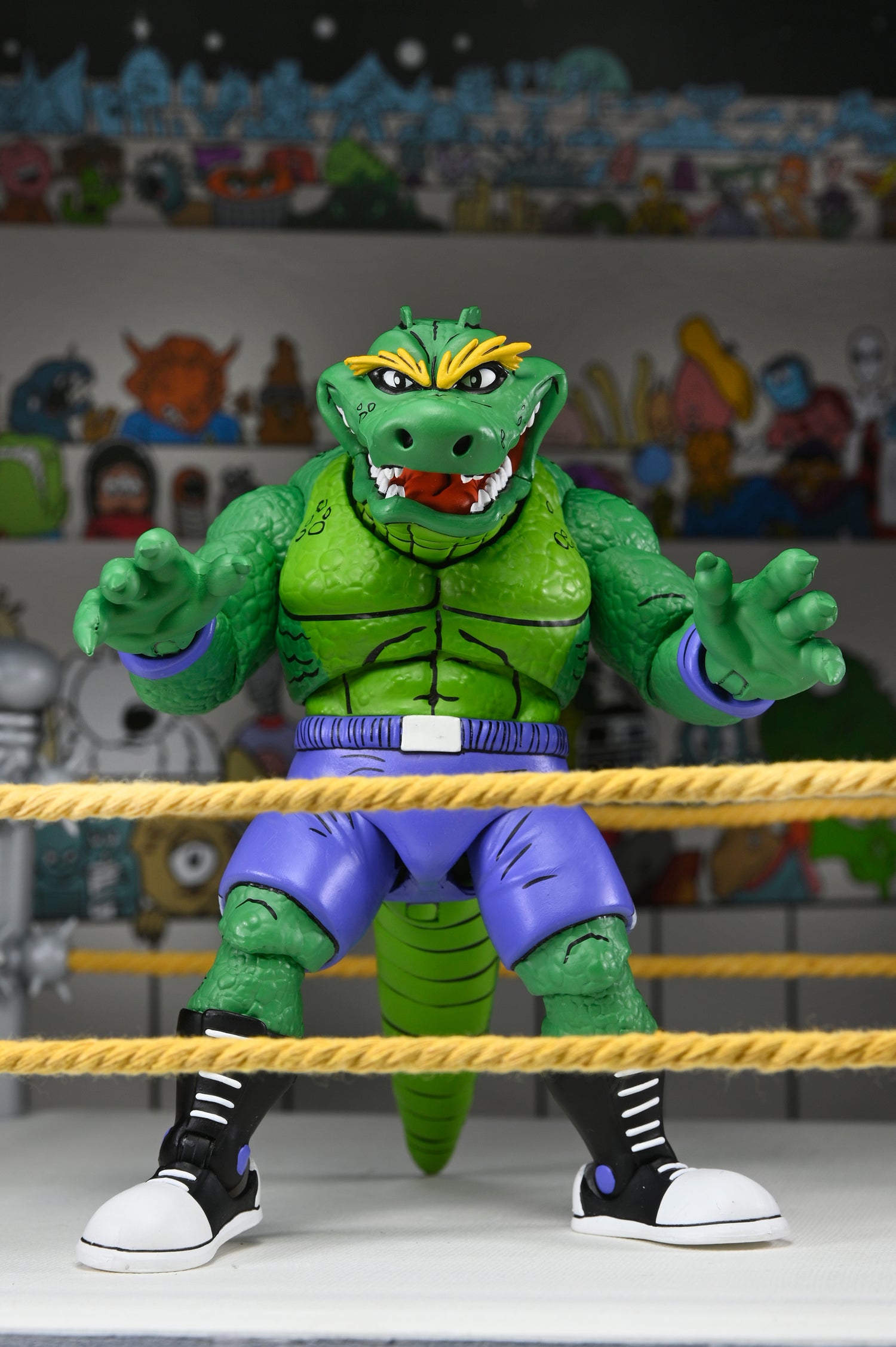 Teenage Mutant Ninja Turtles (Archie Comics) - Stump Wrestling Leatherhead 7” Scale Action Figure - NECA