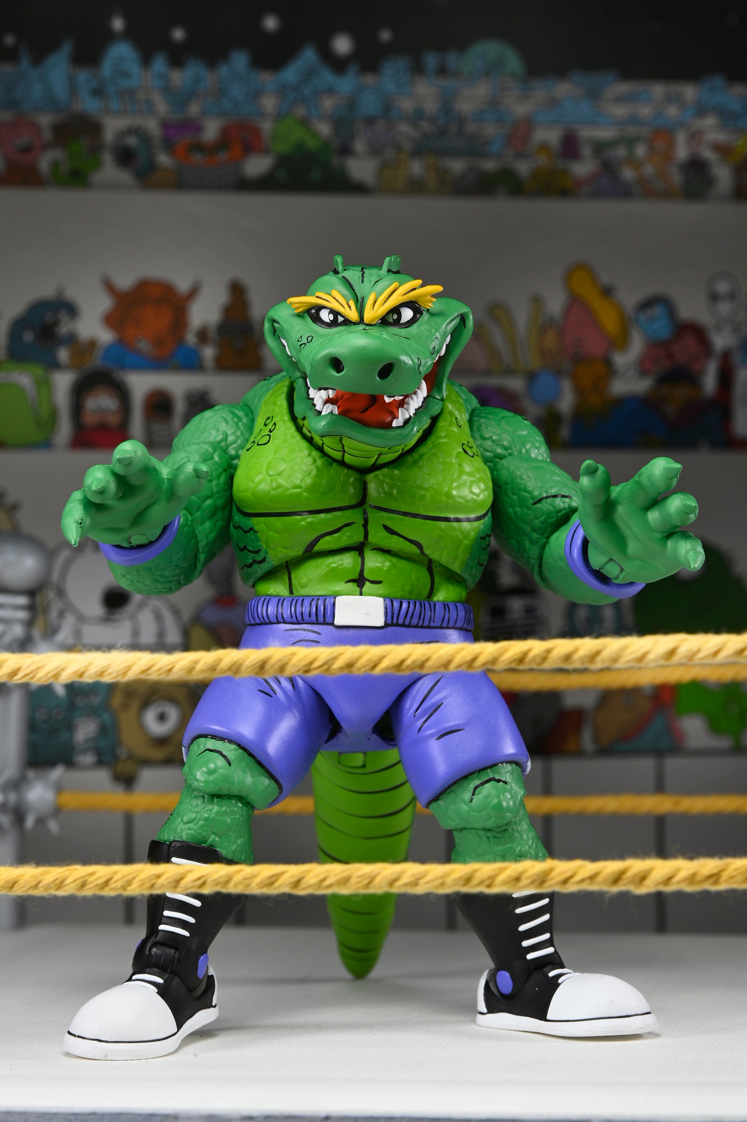 Teenage Mutant Ninja Turtles (Archie Comics) - Stump Wrestling Leatherhead 7” Scale Action Figure - NECA