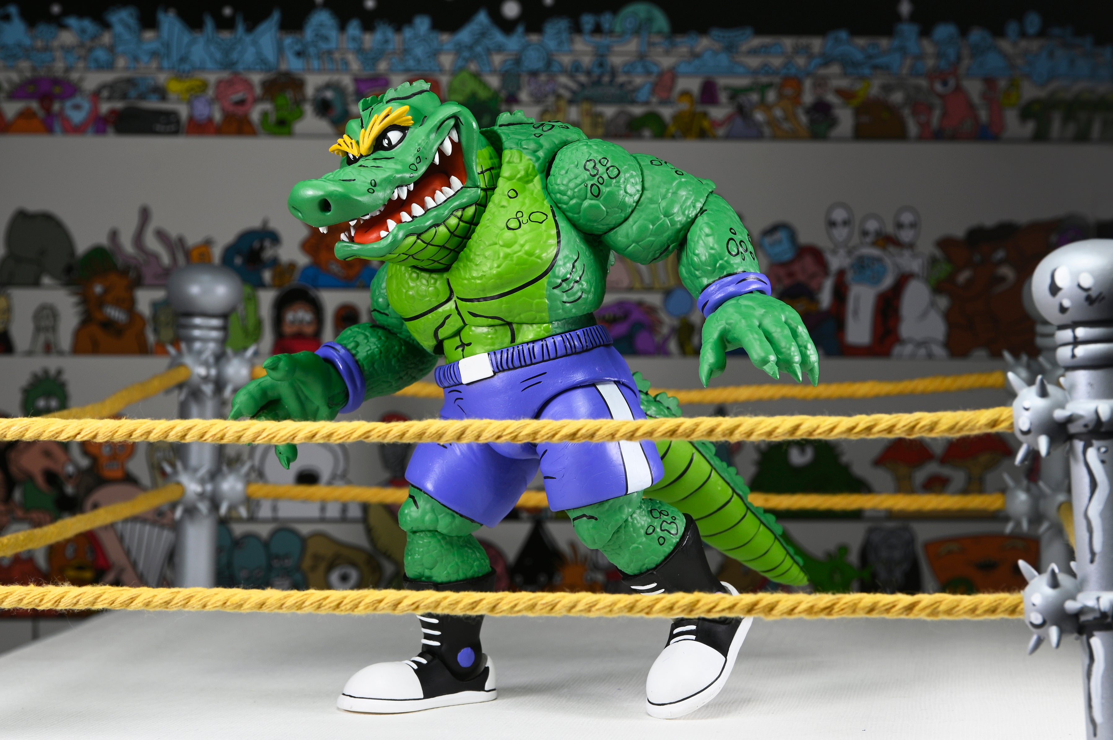 Teenage Mutant Ninja Turtles (Archie Comics) - Stump Wrestling Leatherhead 7” Scale Action Figure - NECA
