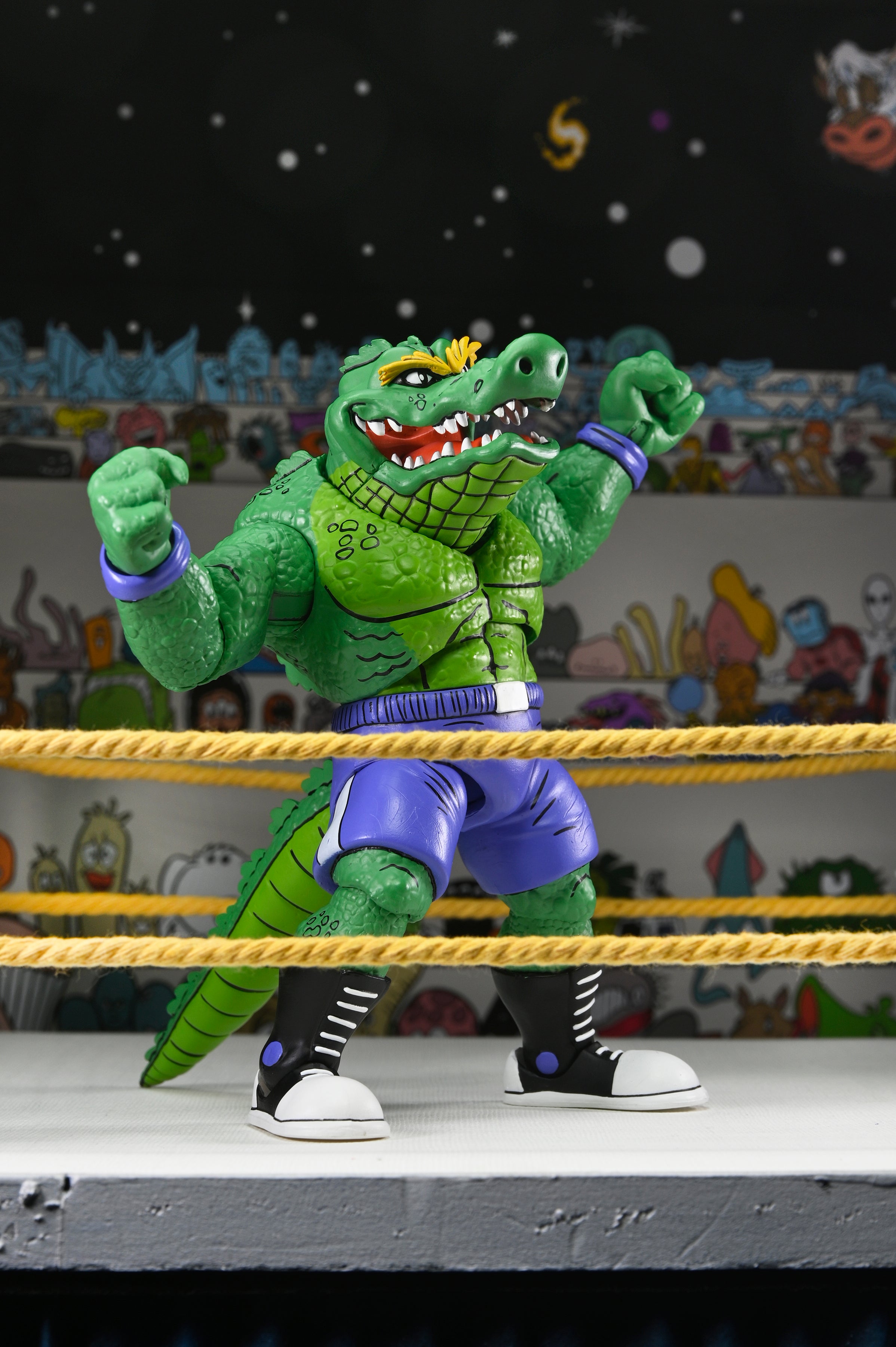 Teenage Mutant Ninja Turtles (Archie Comics) - Stump Wrestling Leatherhead 7” Scale Action Figure - NECA
