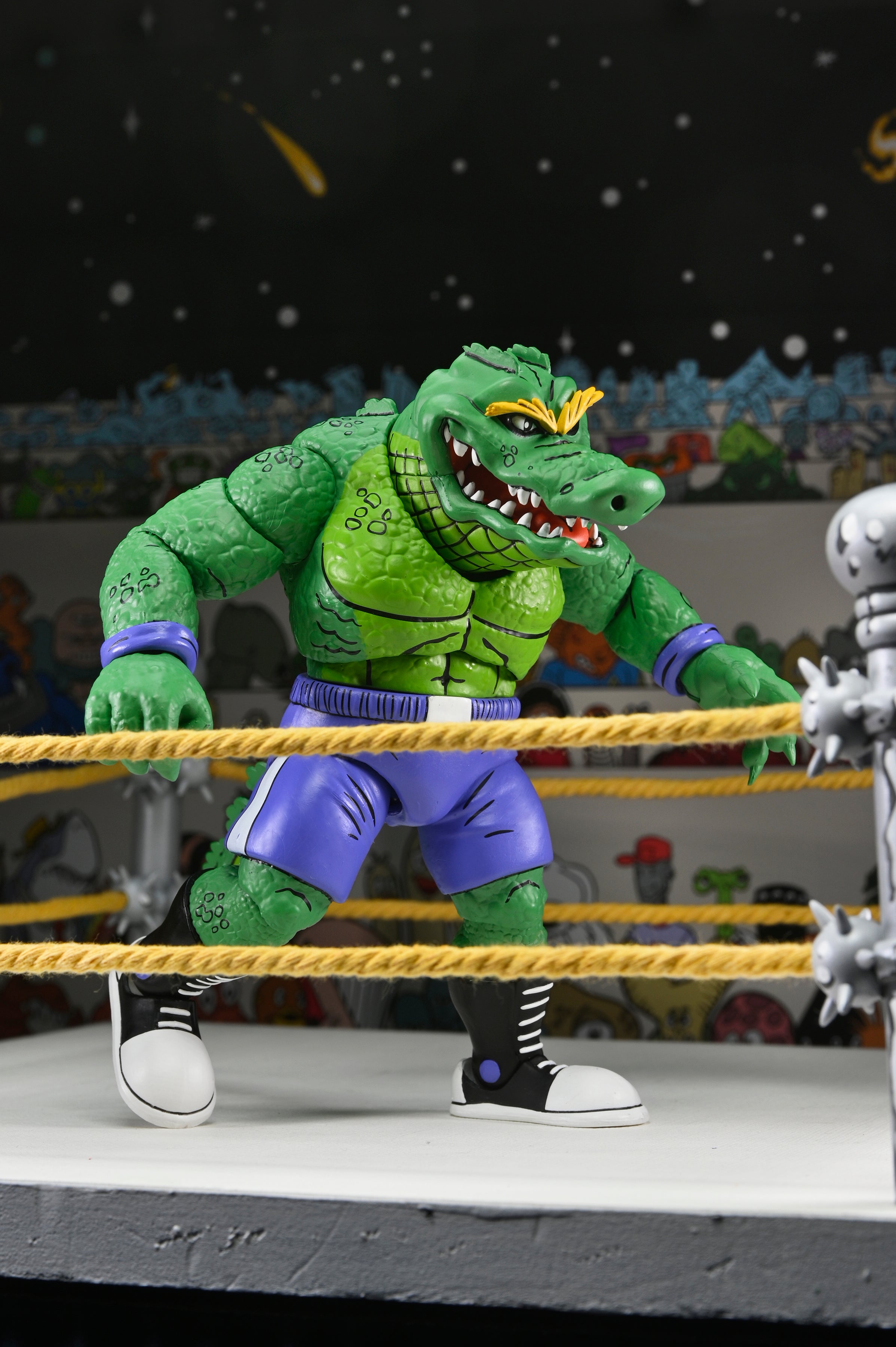 Teenage Mutant Ninja Turtles (Archie Comics) - Stump Wrestling Leatherhead 7” Scale Action Figure - NECA
