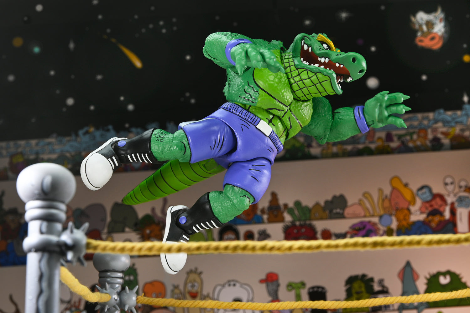Teenage Mutant Ninja Turtles (Archie Comics) - Stump Wrestling Leatherhead 7” Scale Action Figure - NECA