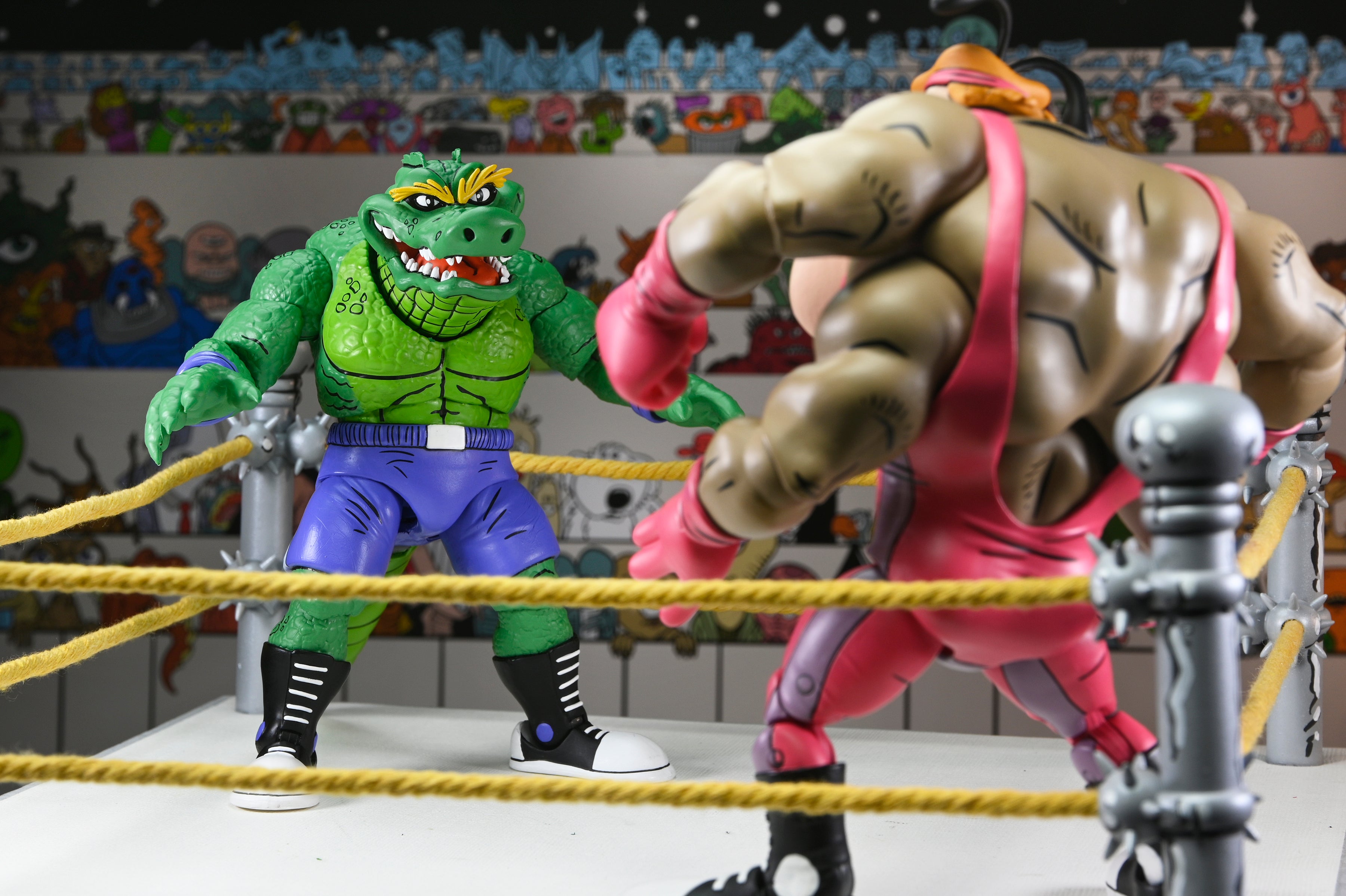 Teenage Mutant Ninja Turtles (Archie Comics) - Stump Wrestling Leatherhead 7” Scale Action Figure - NECA