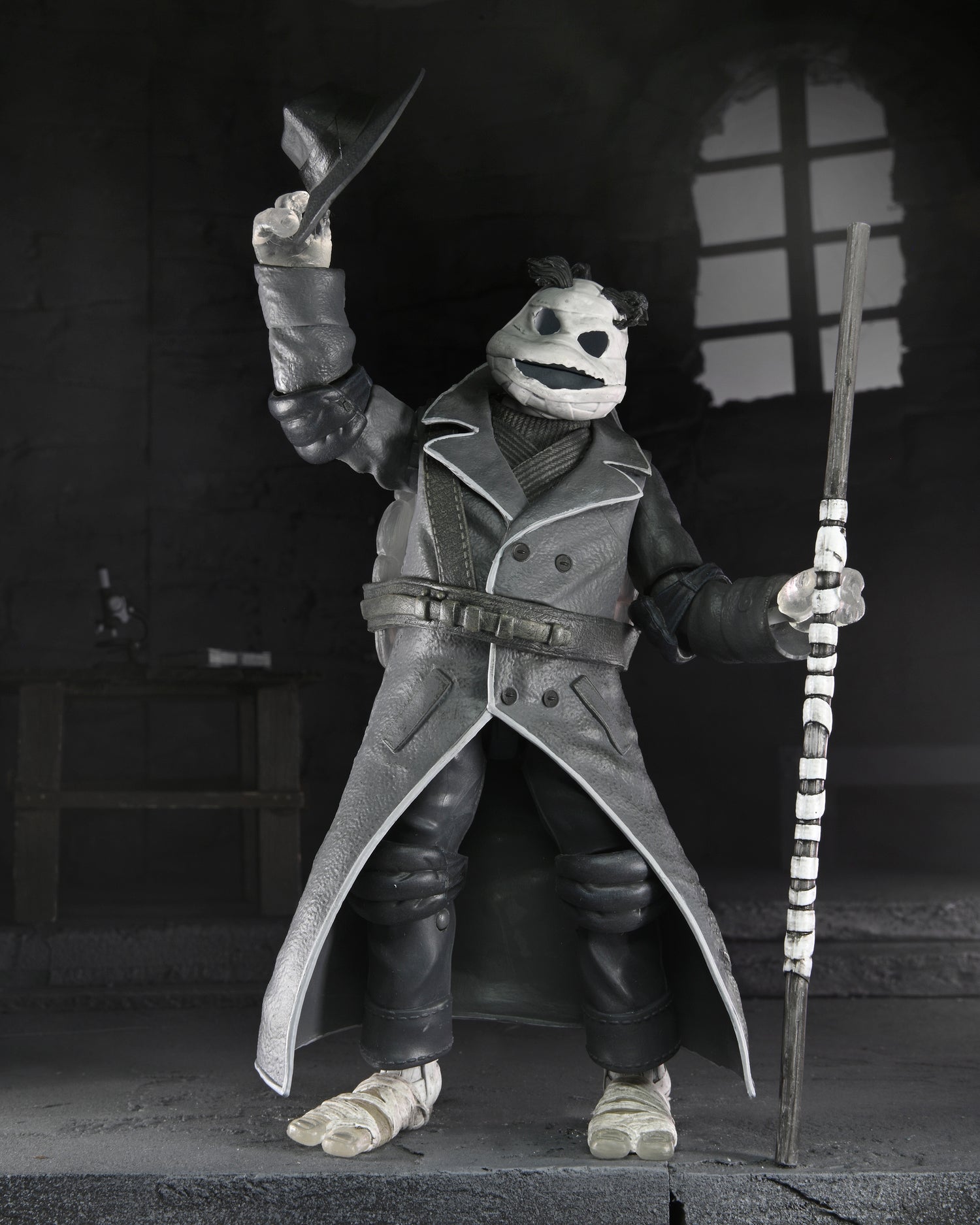 Universal Monsters x Teenage Mutant Ninja Turtles – Black & White Turtles 7” Scale Action Figure 4-Pack - NECA