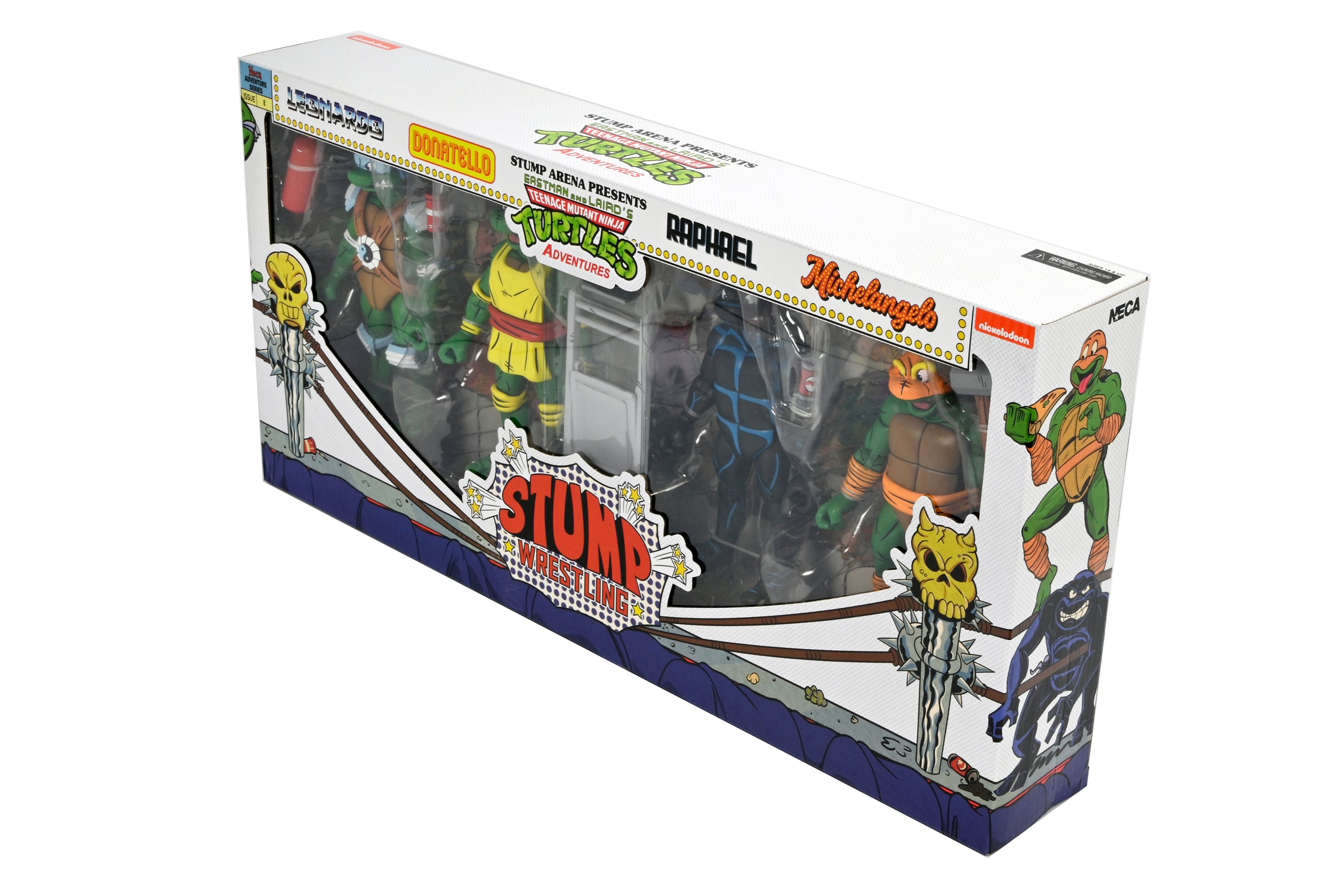 Teenage Mutant Ninja Turtles (Archie Comics) - Stump Wrestling Turtles 7” Scale Action Figure 4-Pack - NECA