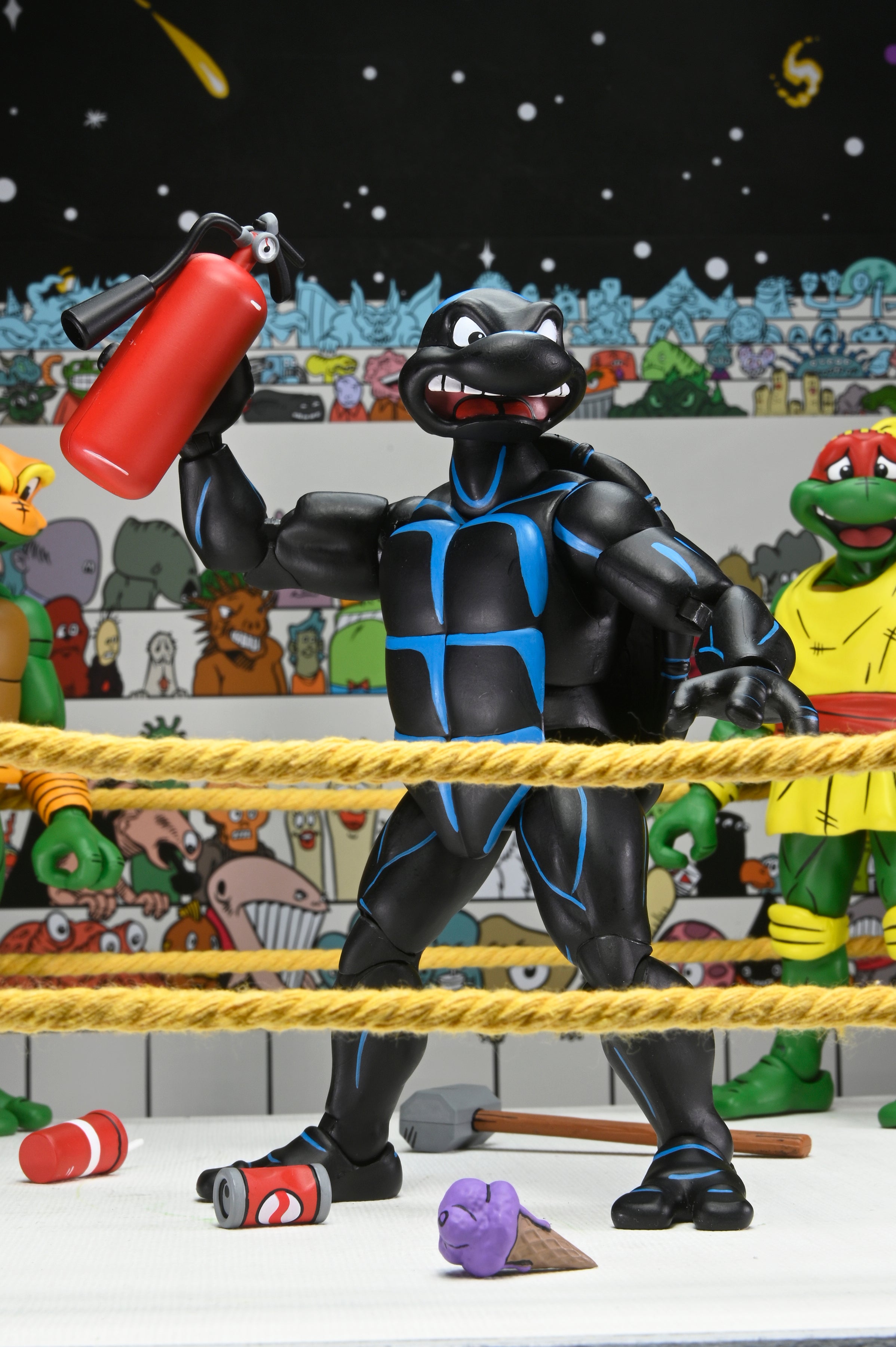 Teenage Mutant Ninja Turtles (Archie Comics) - Stump Wrestling Turtles 7” Scale Action Figure 4-Pack - NECA