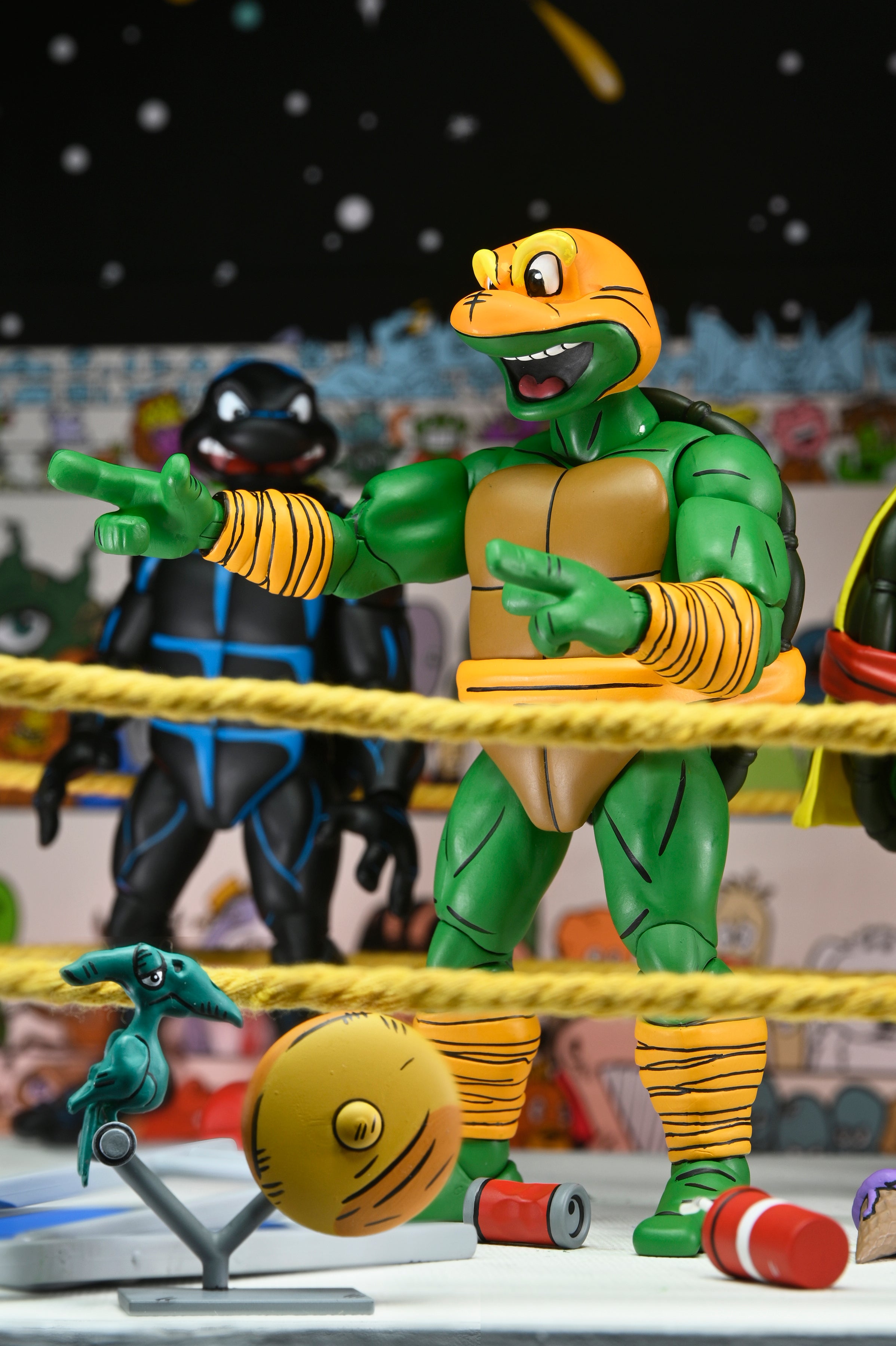 Teenage Mutant Ninja Turtles (Archie Comics) - Stump Wrestling Turtles 7” Scale Action Figure 4-Pack - NECA