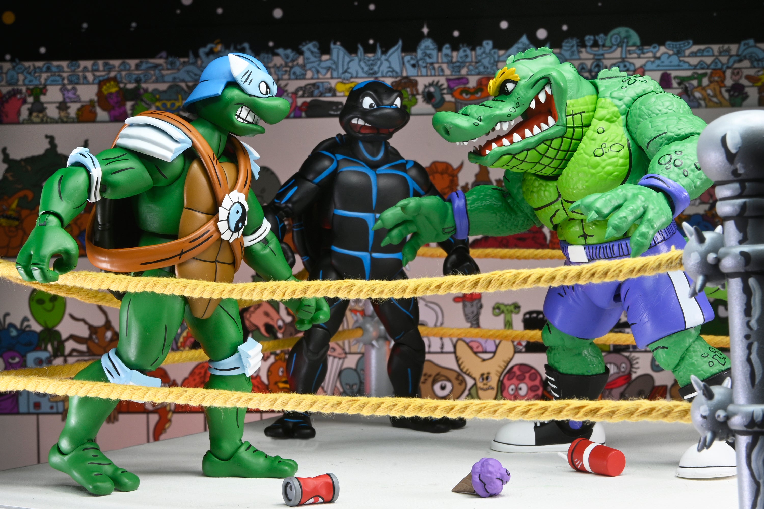 Teenage Mutant Ninja Turtles (Archie Comics) - Stump Wrestling Turtles 7” Scale Action Figure 4-Pack - NECA