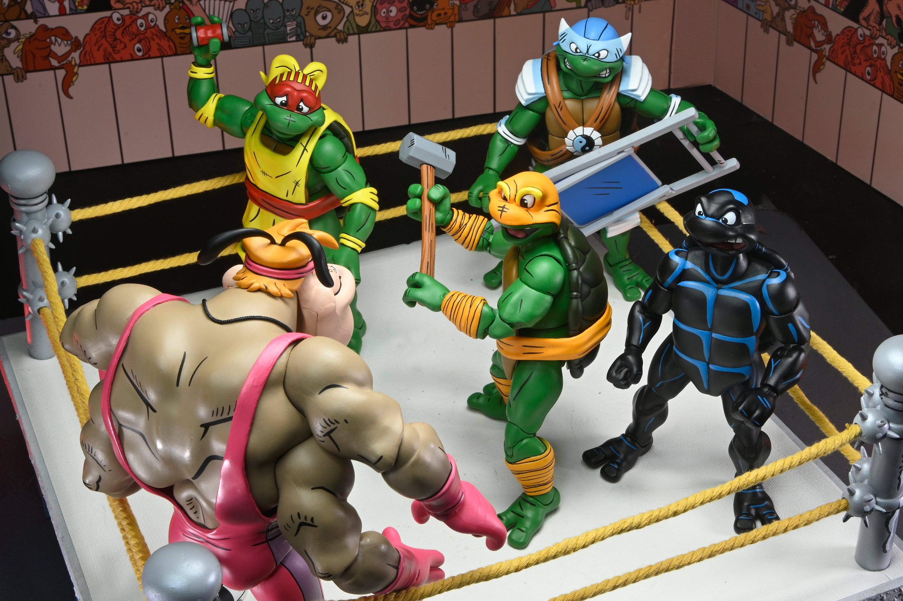 Teenage Mutant Ninja Turtles (Archie Comics) - Stump Wrestling Turtles 7” Scale Action Figure 4-Pack - NECA