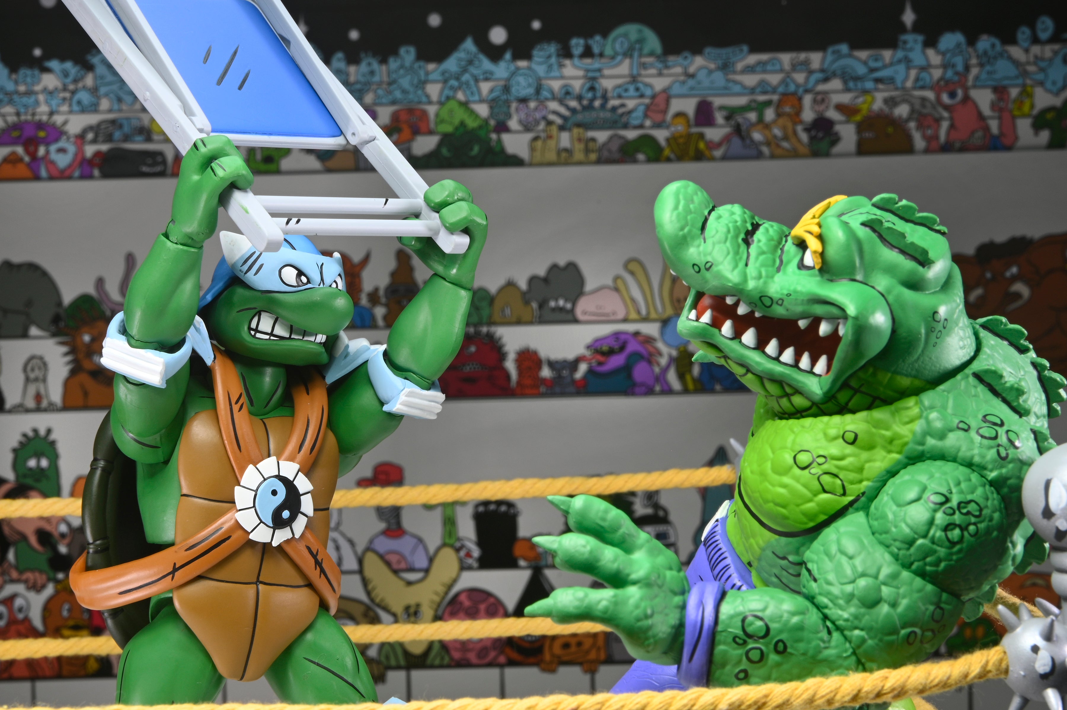 Teenage Mutant Ninja Turtles (Archie Comics) - Stump Wrestling Turtles 7” Scale Action Figure 4-Pack - NECA