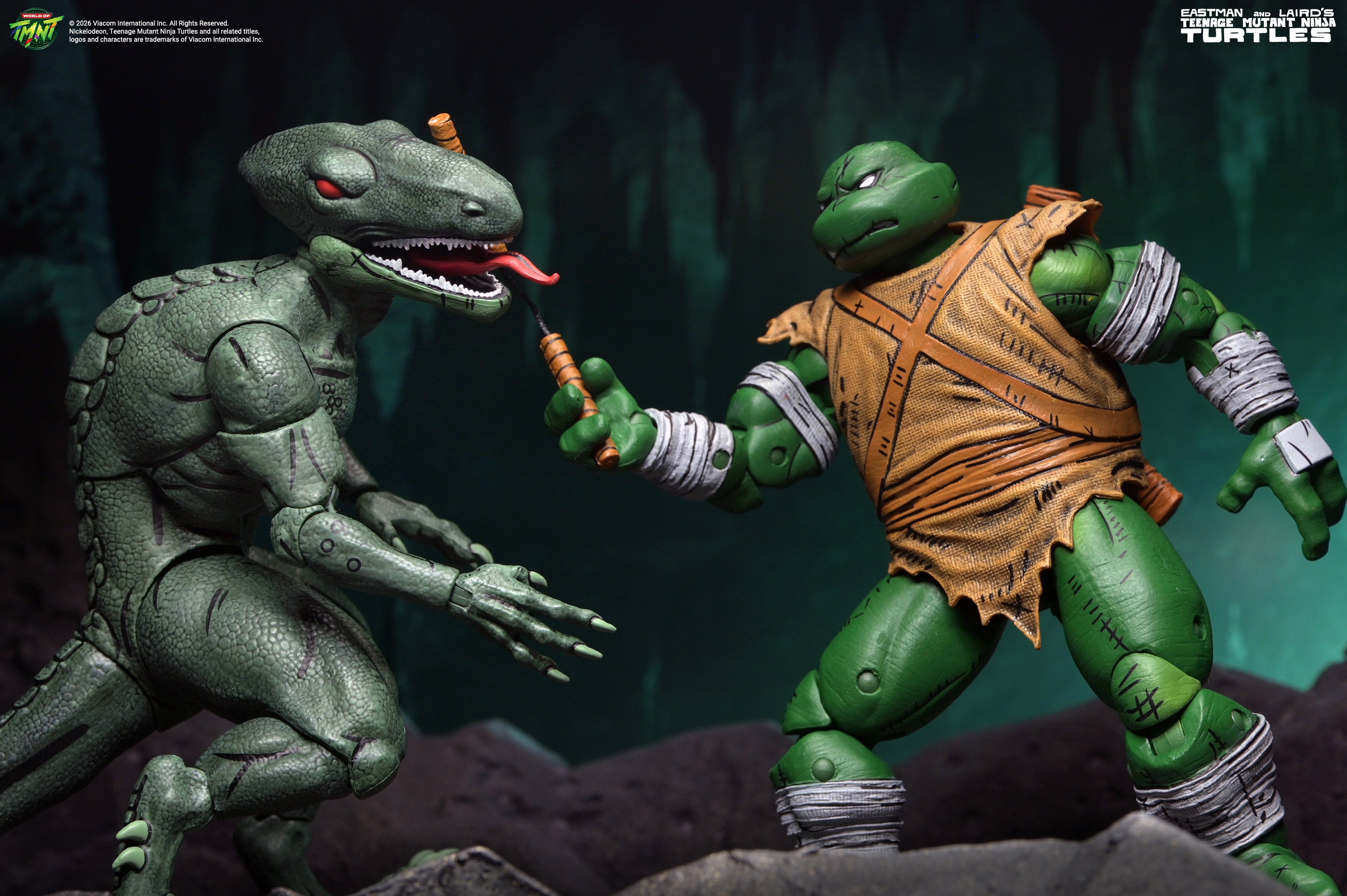 Teenage Mutant Ninja Turtles (Mirage Comics) - Daimyo Orkai & Raptor 7” Scale Action Figure 2-Pack on the NECA Store - featuring Raptor