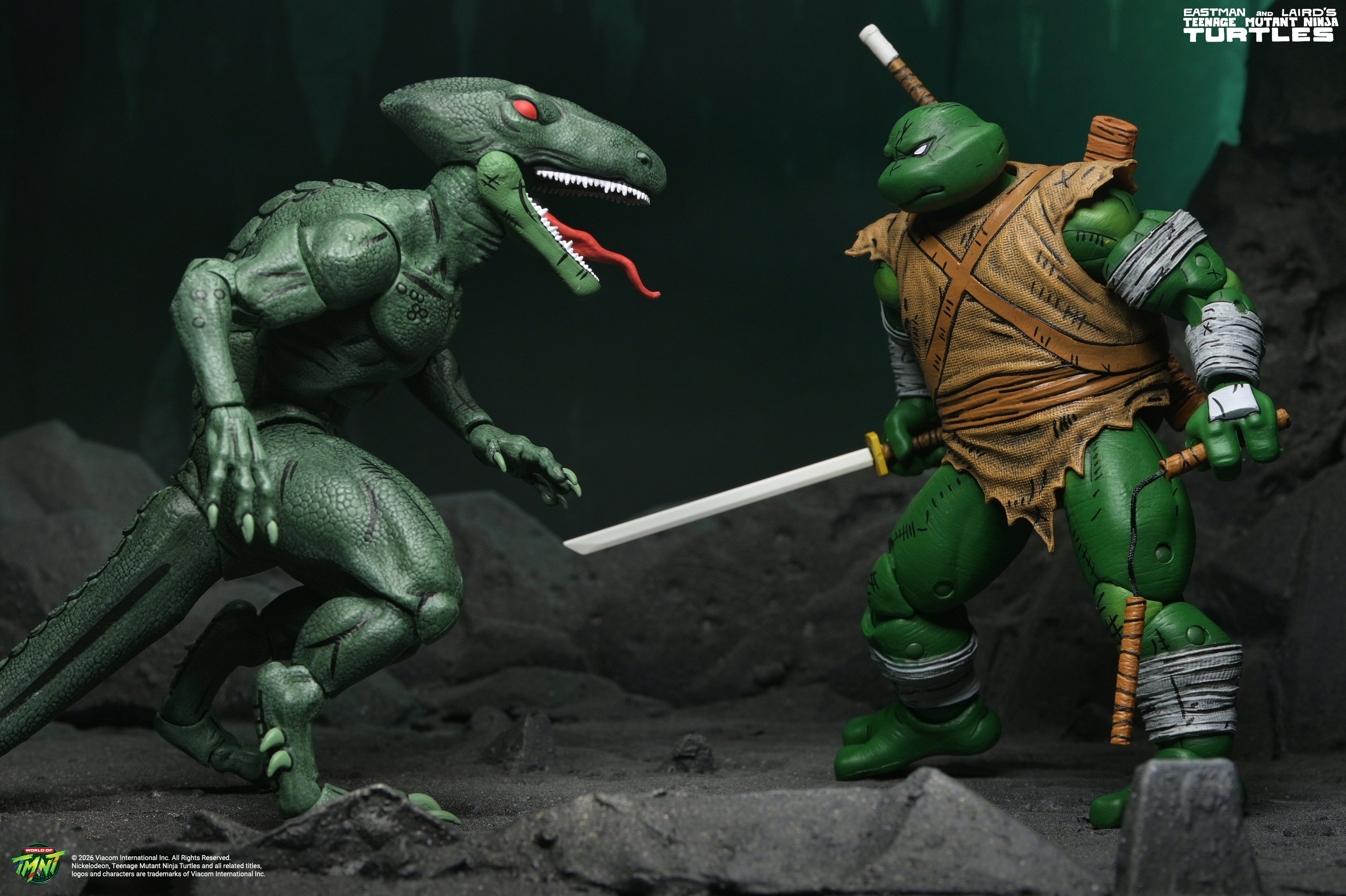 Teenage Mutant Ninja Turtles (Mirage Comics) - Daimyo Orkai & Raptor 7” Scale Action Figure 2-Pack on the NECA Store - featuring Raptor