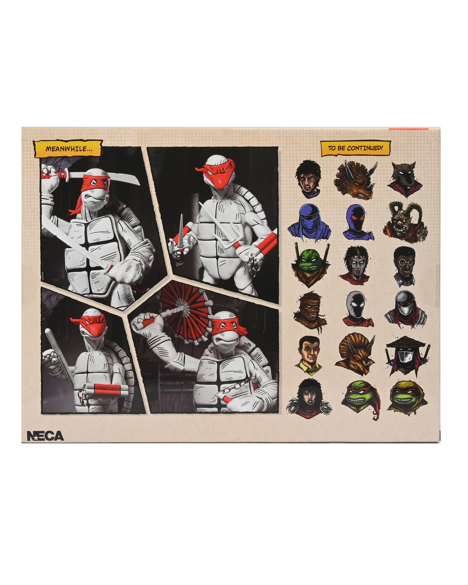 Teenage Mutant Ninja Turtles (Mirage Comics) - Black and White First Turtles 7" Scale Action Figure 2-Pack - NECA