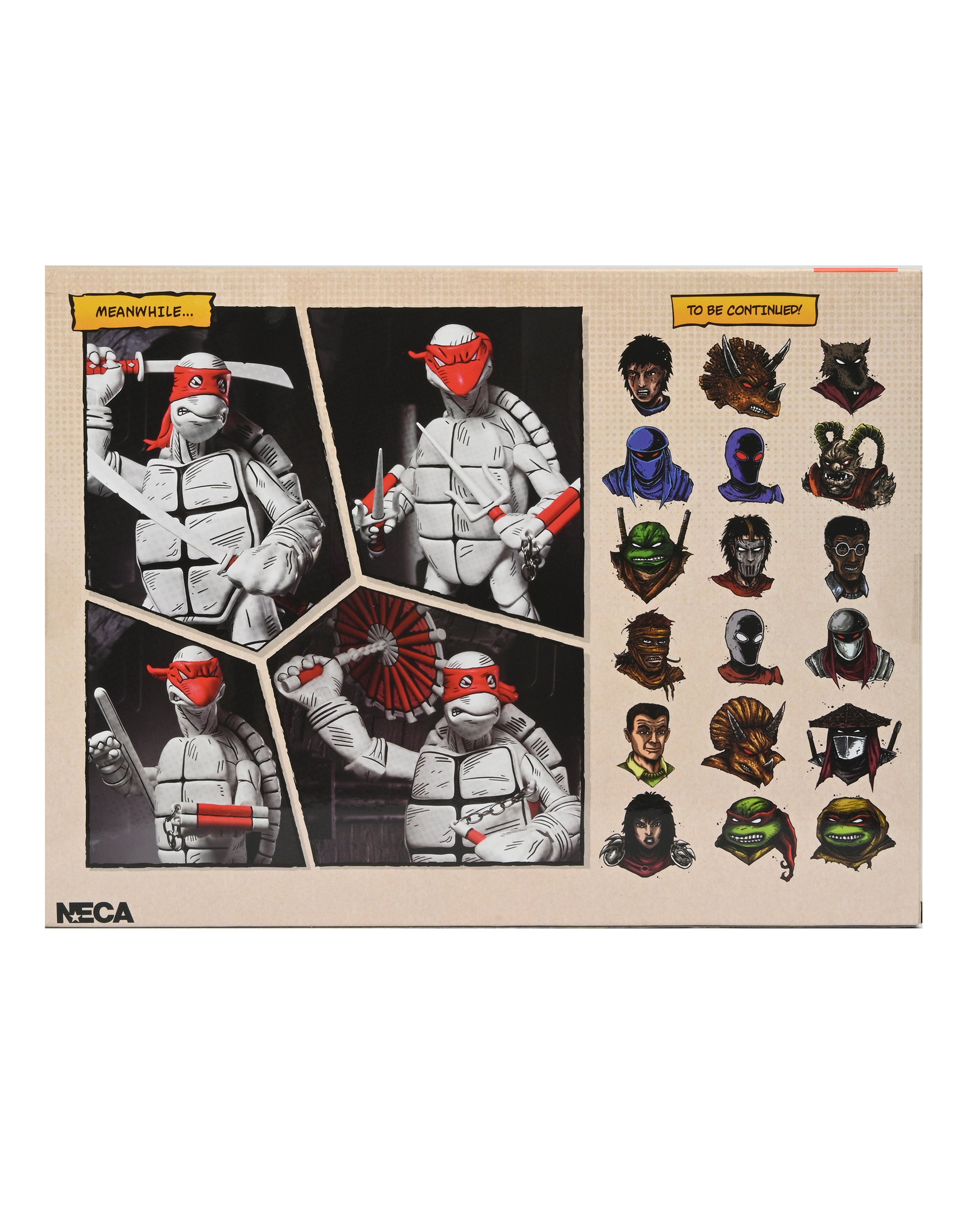 Teenage Mutant Ninja Turtles (Mirage Comics) - Black and White First Turtles 7" Scale Action Figure 2-Pack - NECA