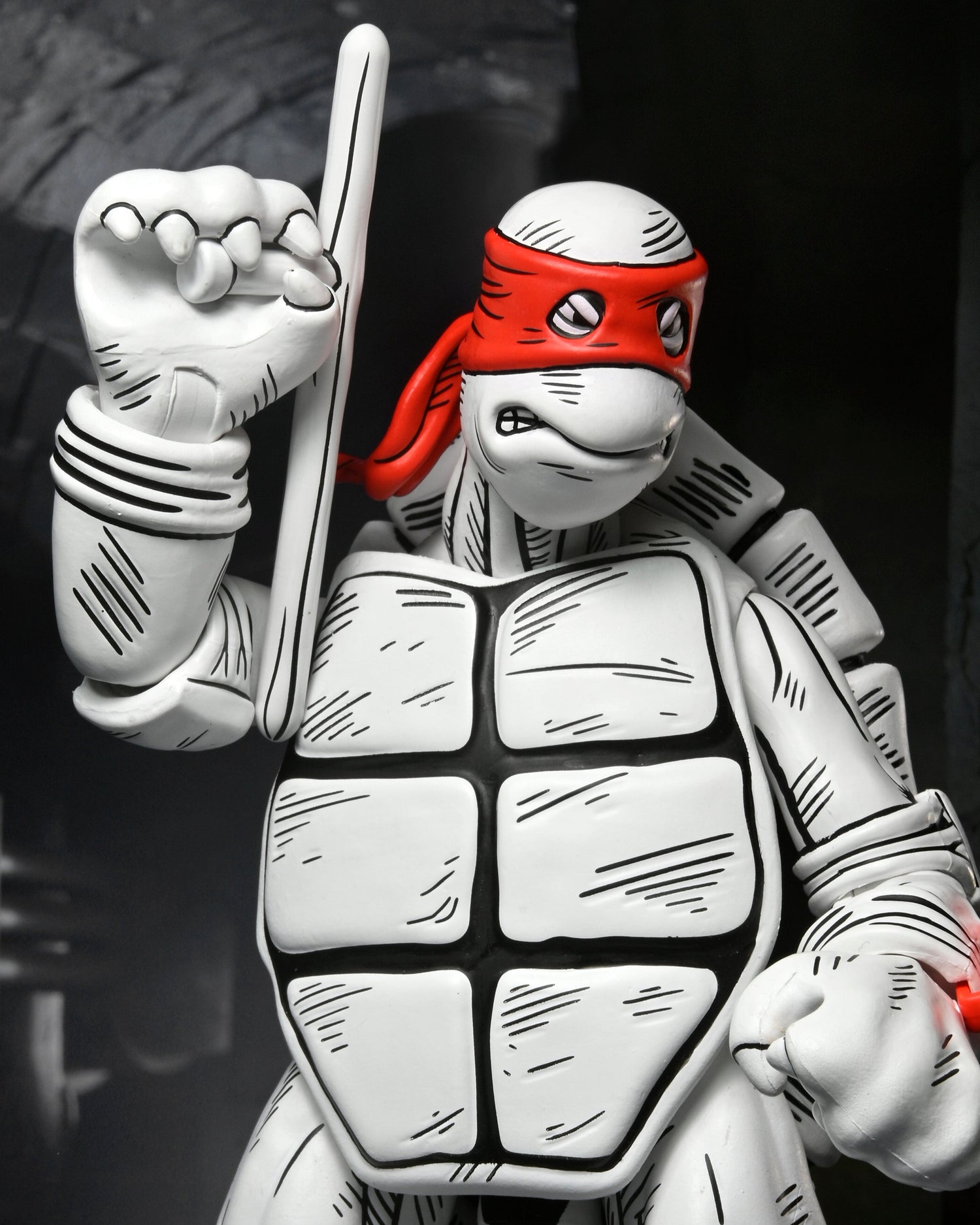 Teenage Mutant Ninja Turtles (Mirage Comics) - Black and White First Turtles 7" Scale Action Figure 2-Pack - NECA