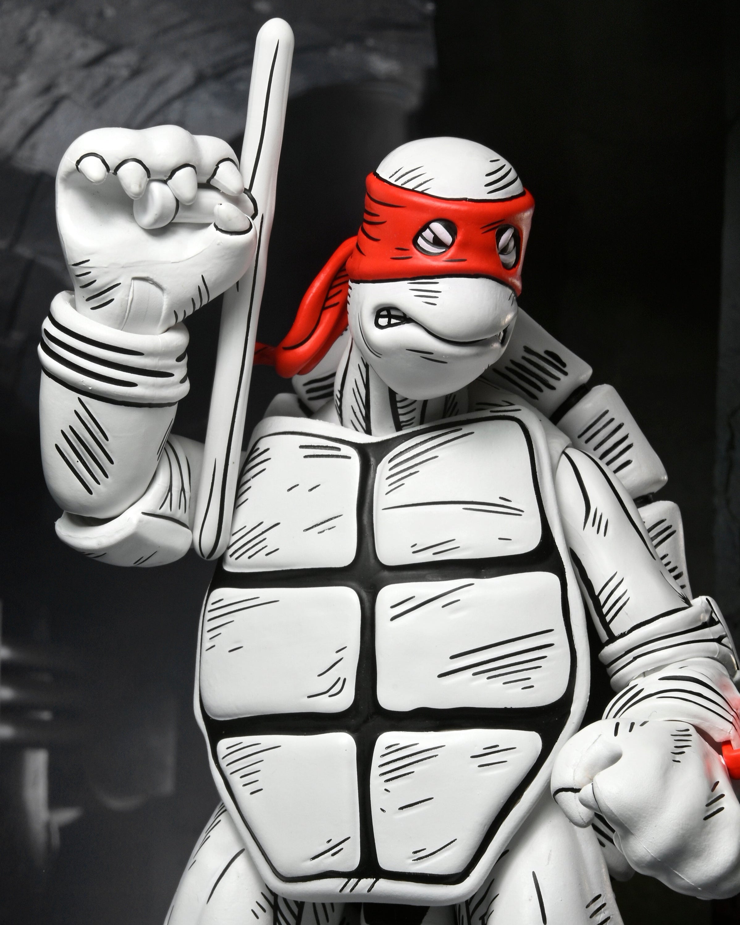 Teenage Mutant Ninja Turtles (Mirage Comics) - Black and White First Turtles 7" Scale Action Figure 2-Pack - NECA