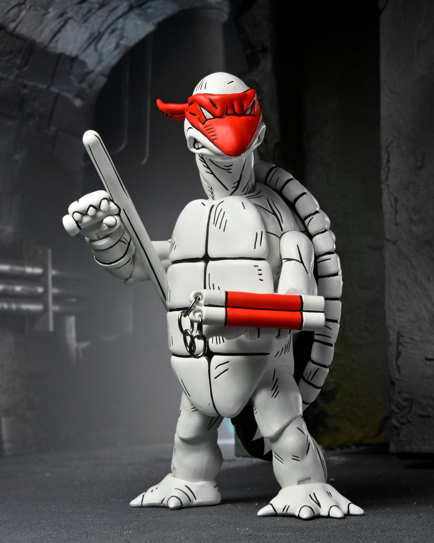Teenage Mutant Ninja Turtles (Mirage Comics) - Black and White First Turtles 7" Scale Action Figure 2-Pack - NECA