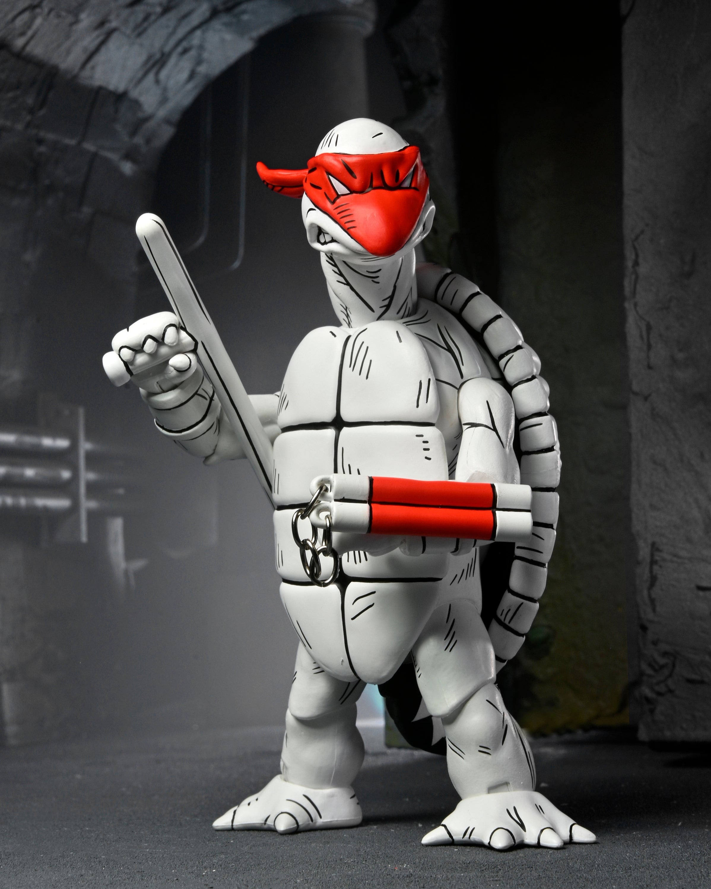 Teenage Mutant Ninja Turtles (Mirage Comics) - Black and White First Turtles 7" Scale Action Figure 2-Pack - NECA