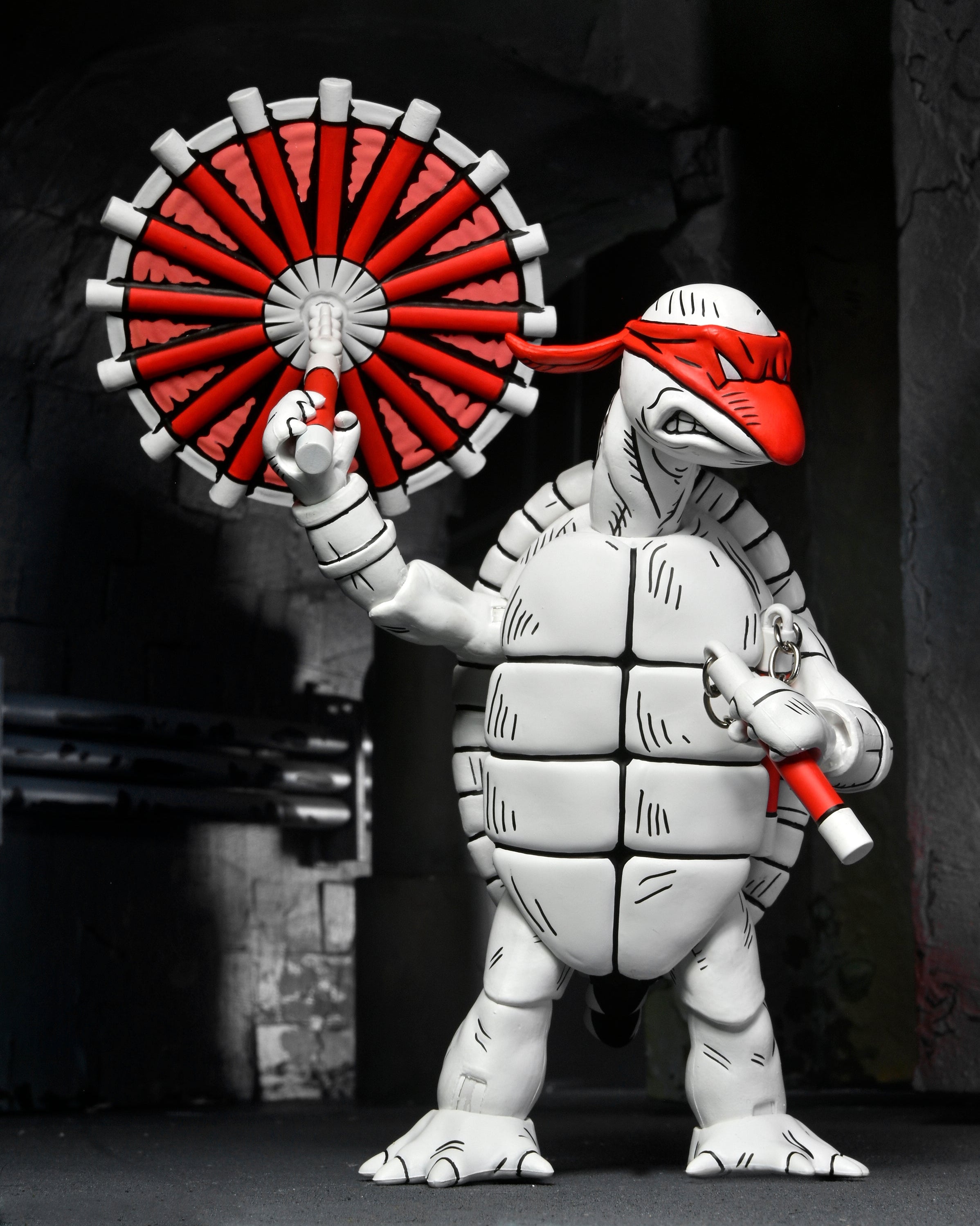 Teenage Mutant Ninja Turtles (Mirage Comics) - Black and White First Turtles 7" Scale Action Figure 2-Pack - NECA
