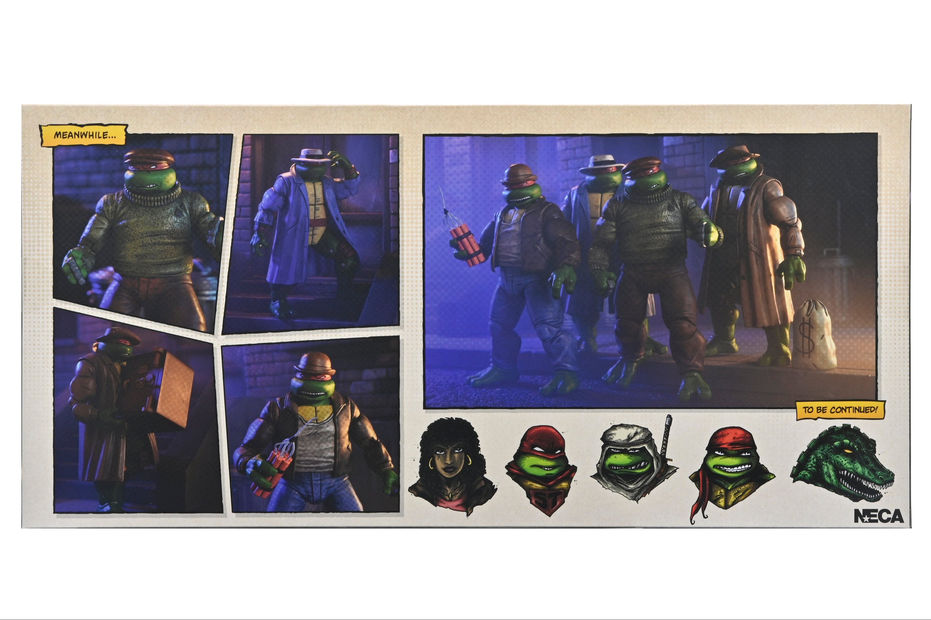 Teenage Mutant Ninja Turtles (Mirage Comics) - Gangster Turtles 7” Scale Action Figure 4-Pack - NECA