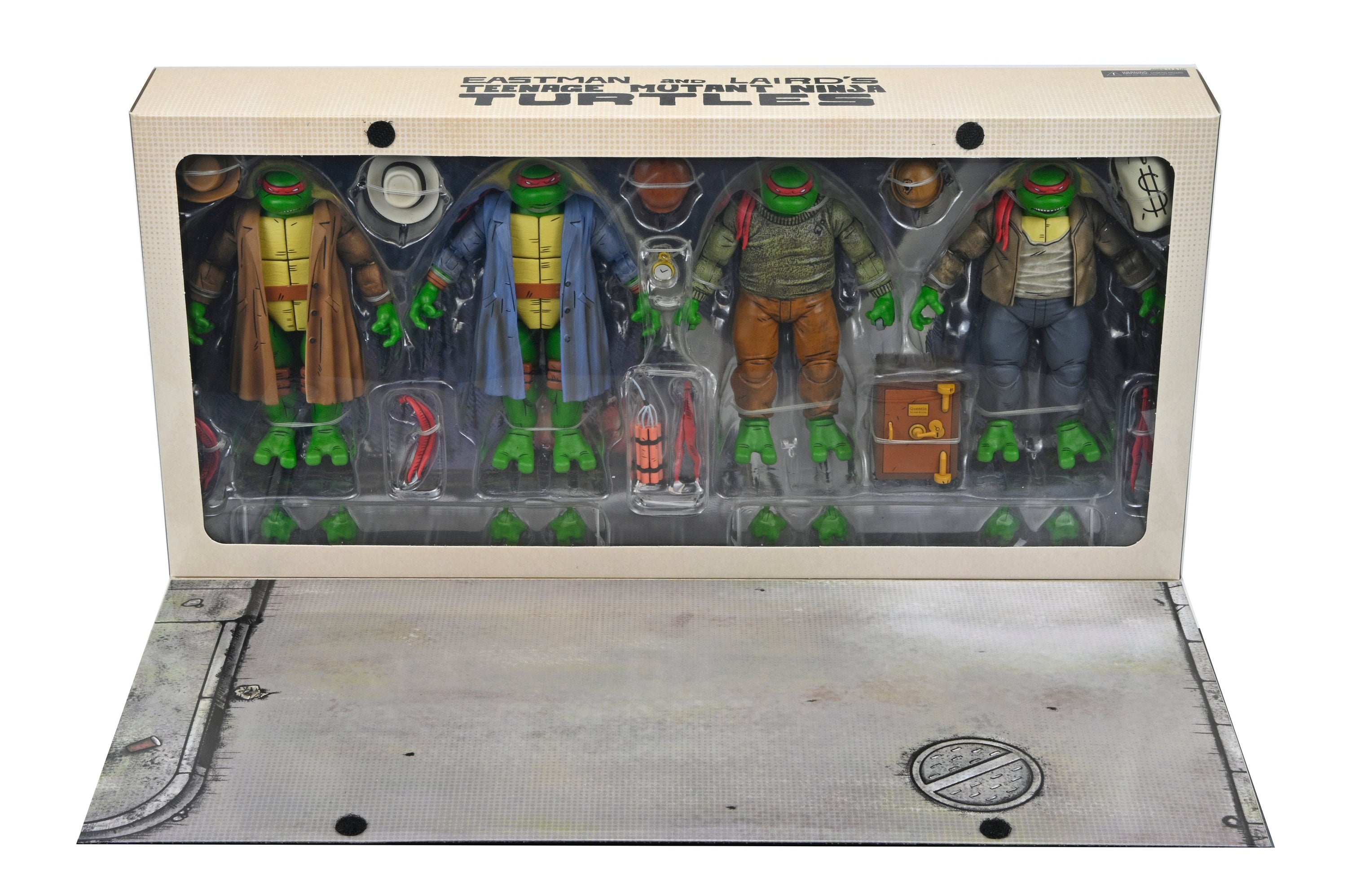 Teenage Mutant Ninja Turtles (Mirage Comics) - Gangster Turtles 7” Scale Action Figure 4-Pack - NECA