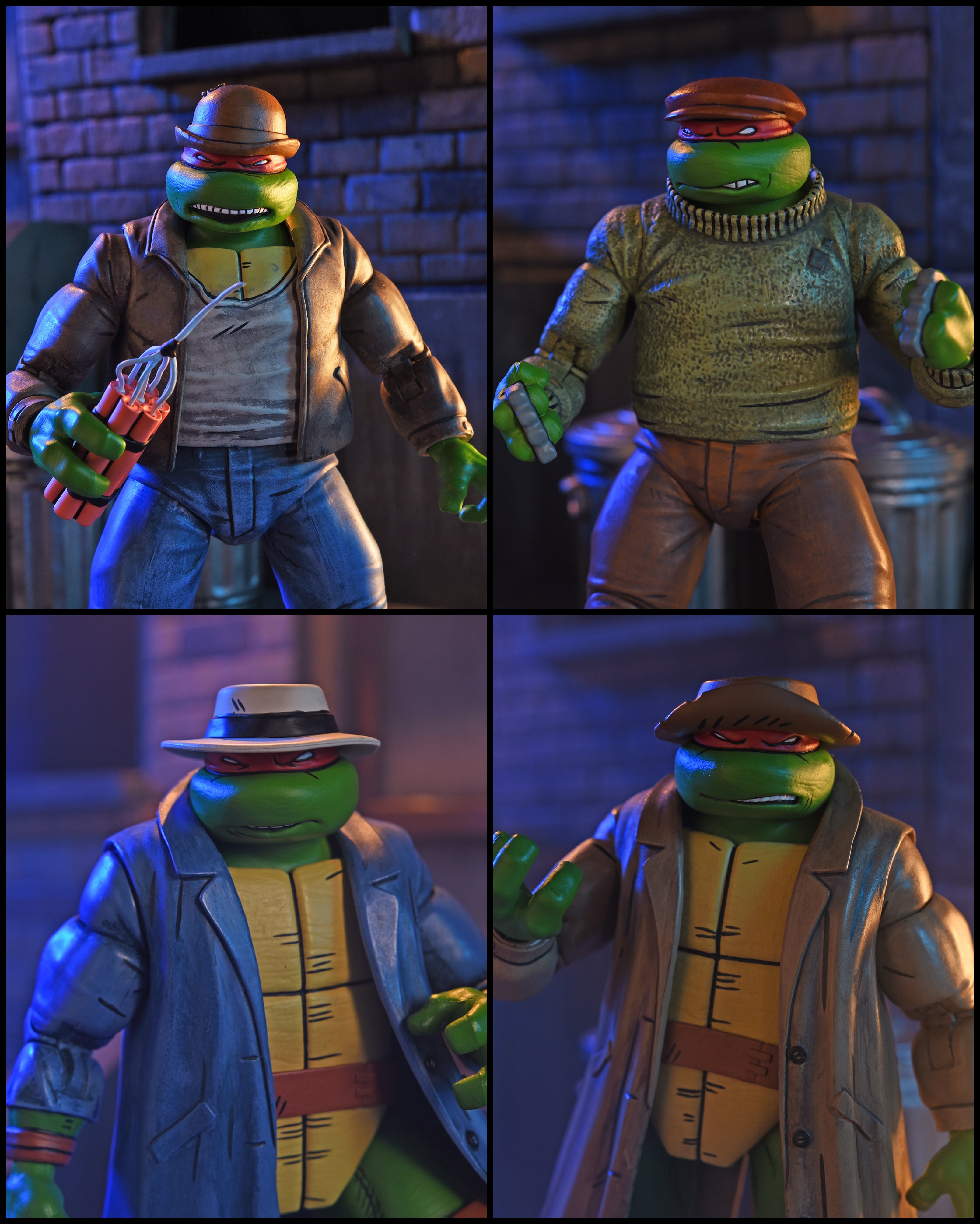 Teenage Mutant Ninja Turtles (Mirage Comics) - Gangster Turtles 7” Scale Action Figure 4-Pack - NECA