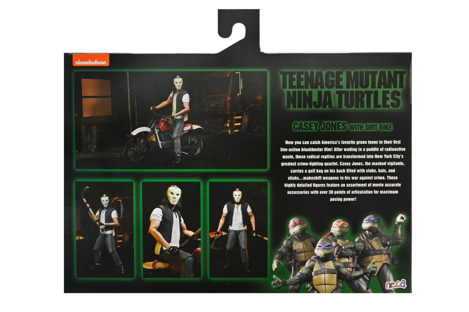 Teenage Mutant Ninja Turtles (1990 Movie) - Casey Jones with Dirt Bike 7" Scale Action Figure - NECA