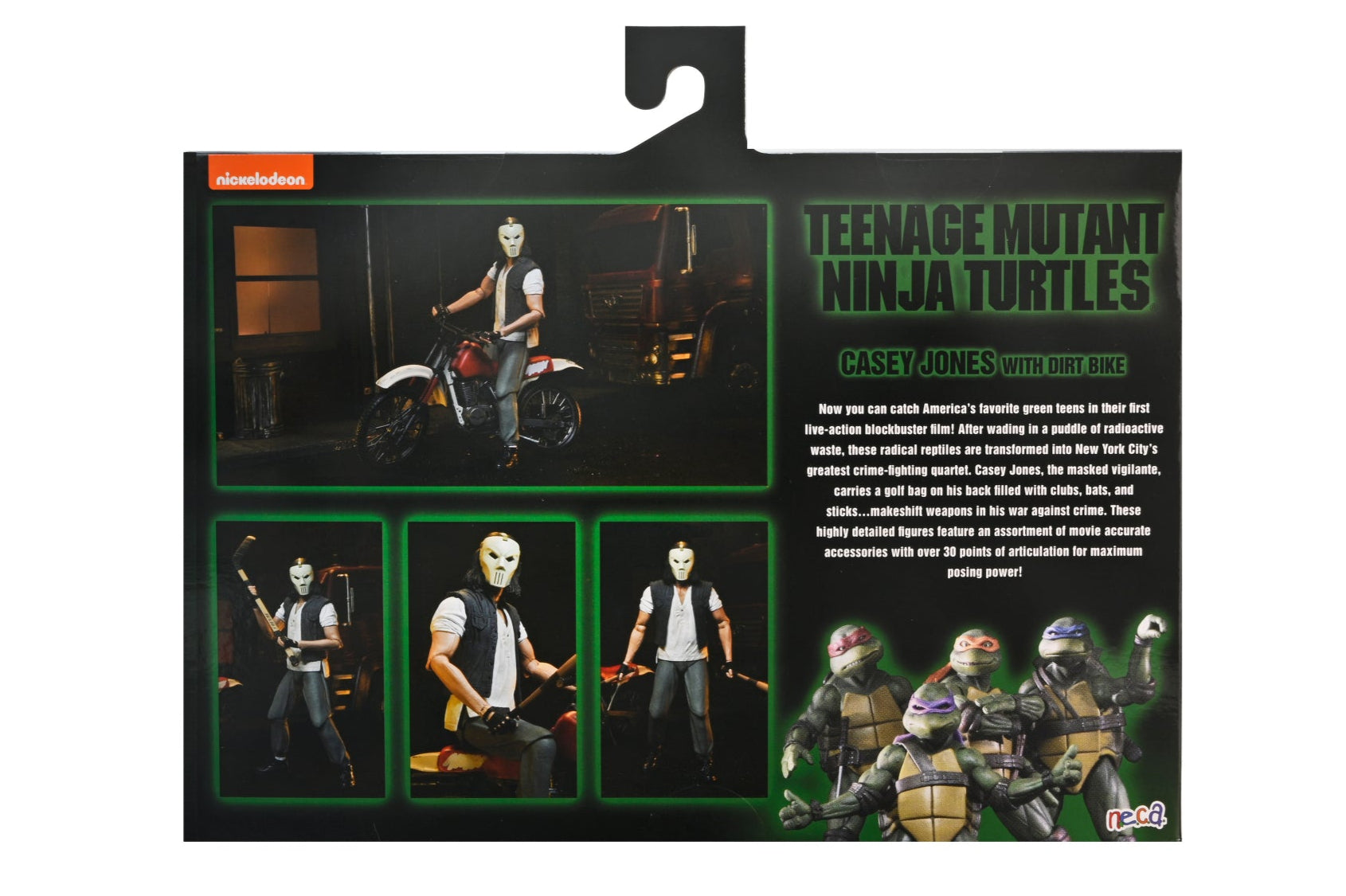 Teenage Mutant Ninja Turtles (1990 Movie) - Casey Jones with Dirt Bike 7" Scale Action Figure - NECA