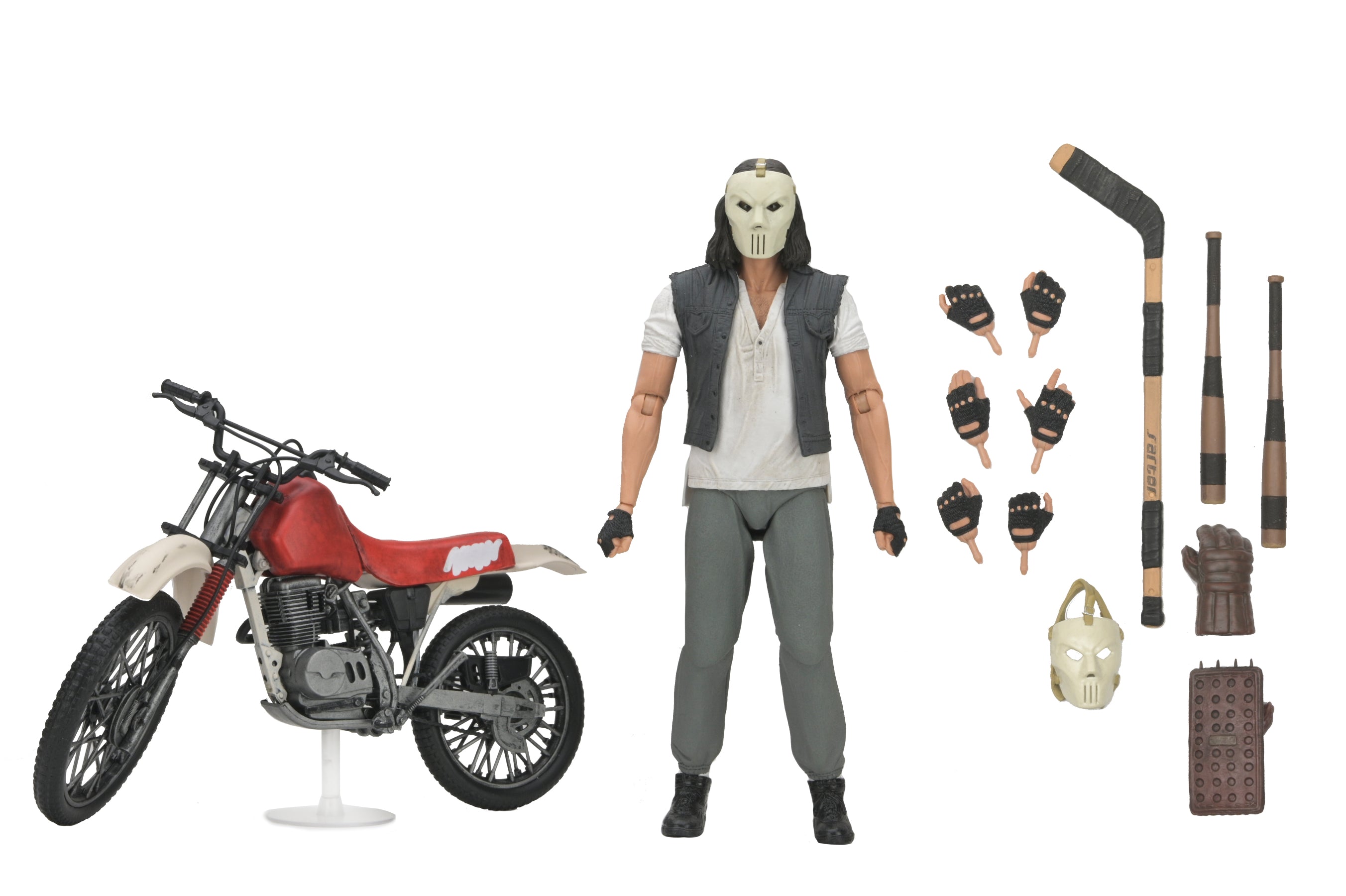 Teenage Mutant Ninja Turtles (1990 Movie) - Casey Jones with Dirt Bike 7" Scale Action Figure - NECA