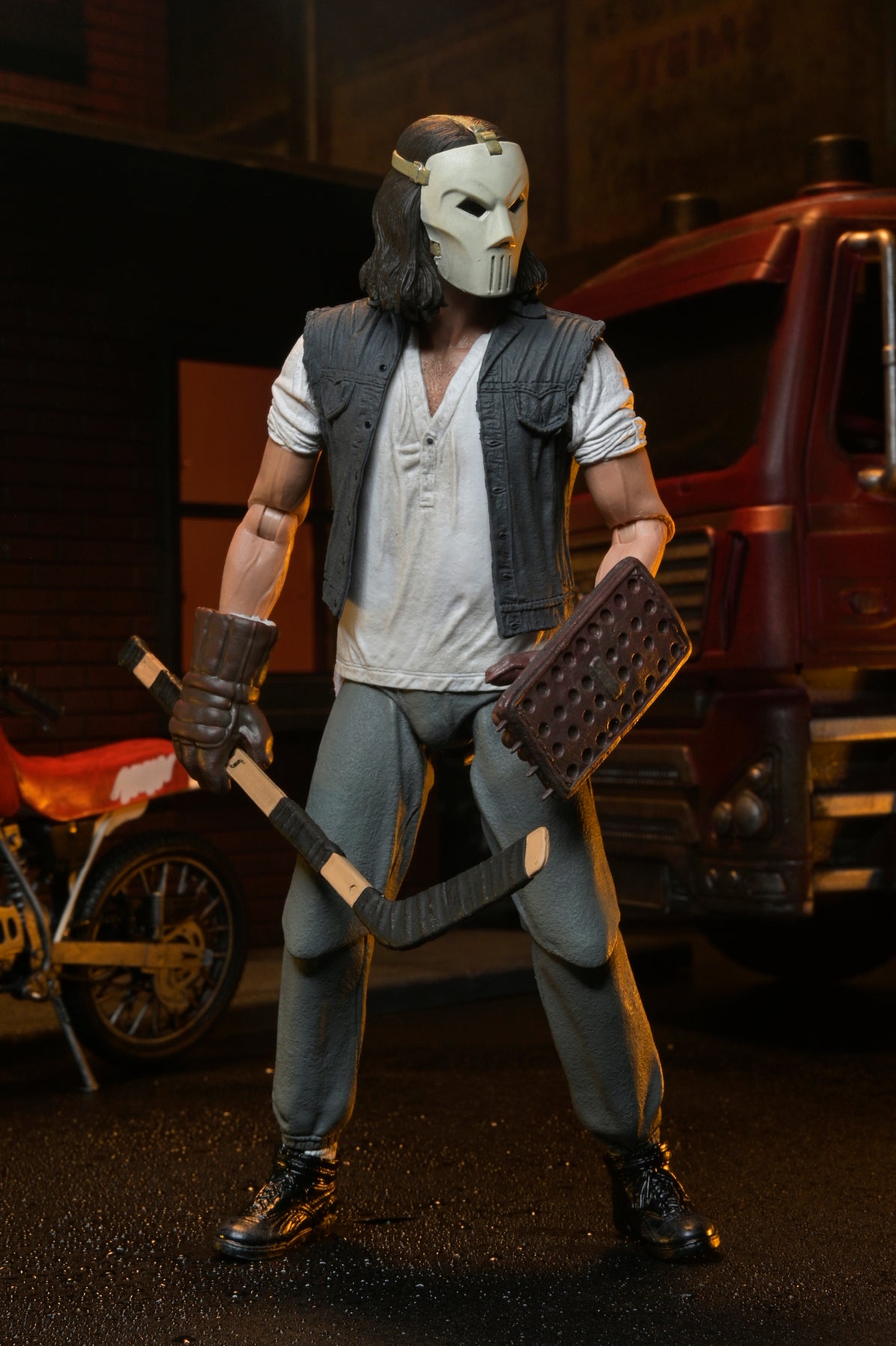 Teenage Mutant Ninja Turtles (1990 Movie) - Casey Jones with Dirt Bike 7" Scale Action Figure - NECA