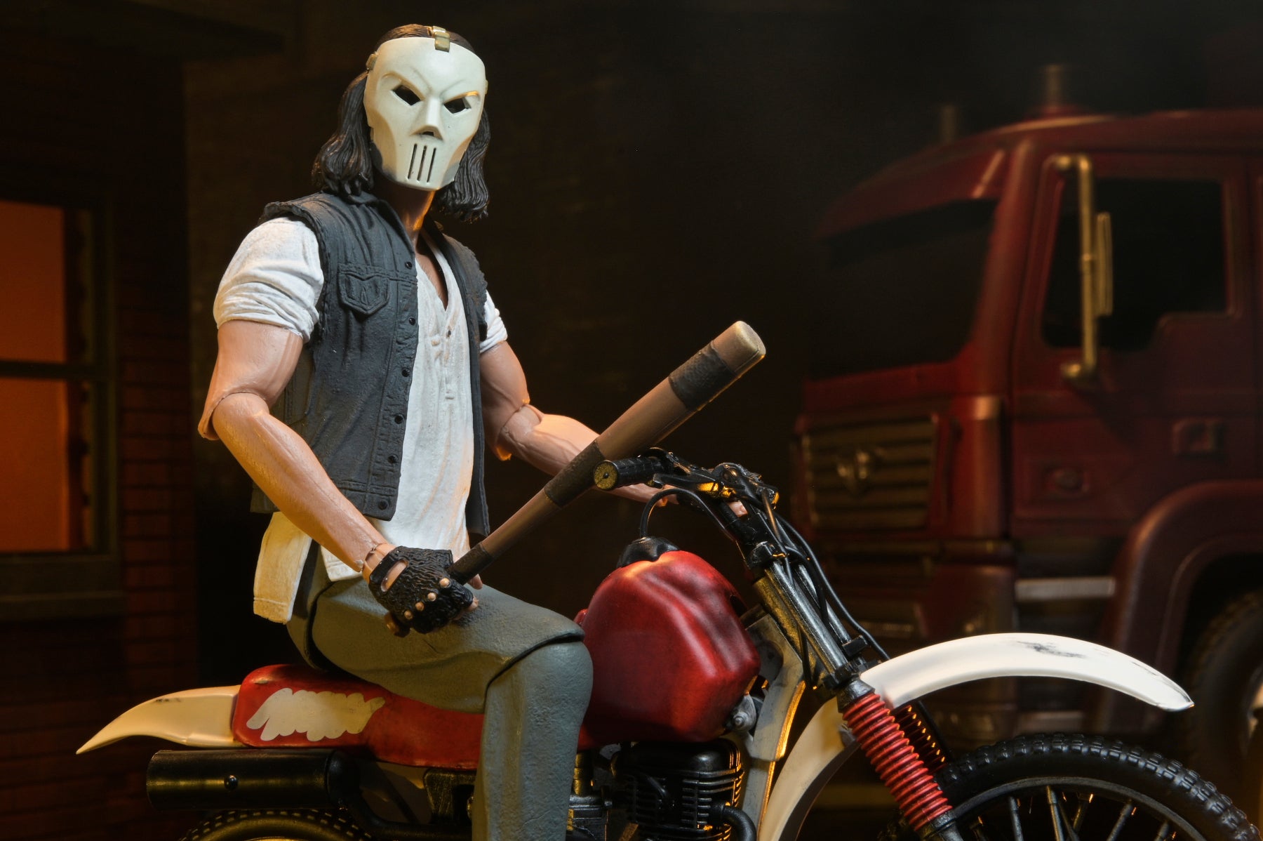 Teenage Mutant Ninja Turtles (1990 Movie) - Casey Jones with Dirt Bike 7" Scale Action Figure - NECA