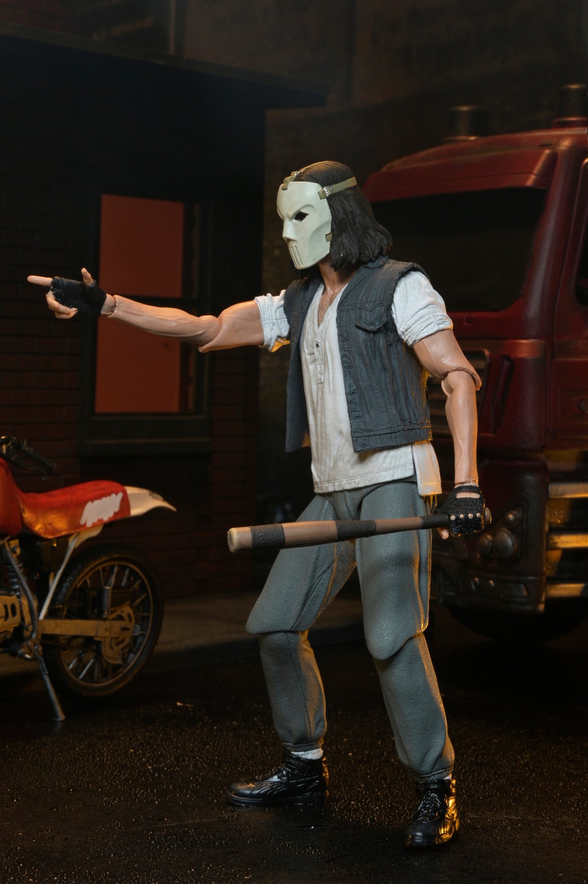 Teenage Mutant Ninja Turtles (1990 Movie) - Casey Jones with Dirt Bike 7" Scale Action Figure - NECA