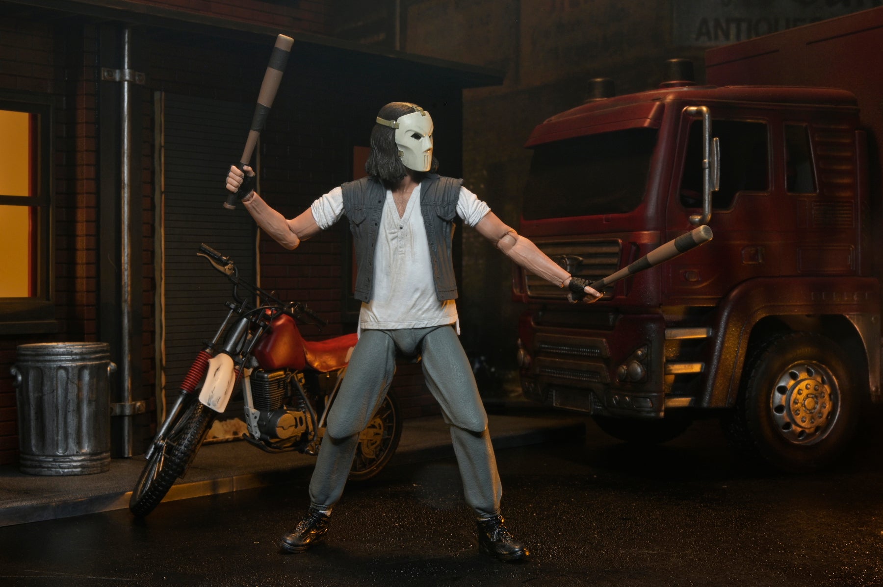 Teenage Mutant Ninja Turtles (1990 Movie) - Casey Jones with Dirt Bike 7" Scale Action Figure - NECA