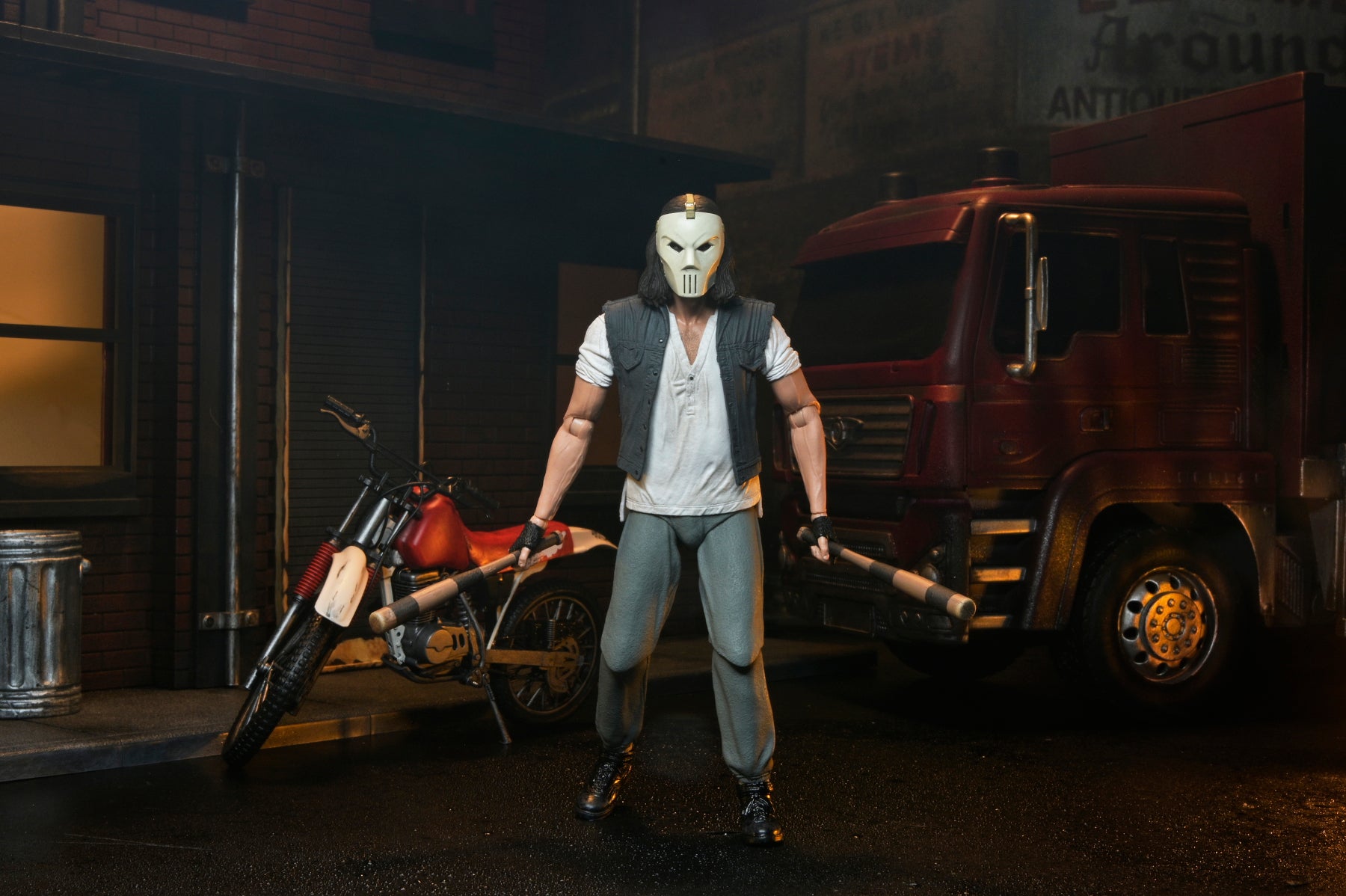 Teenage Mutant Ninja Turtles (1990 Movie) - Casey Jones with Dirt Bike 7" Scale Action Figure - NECA